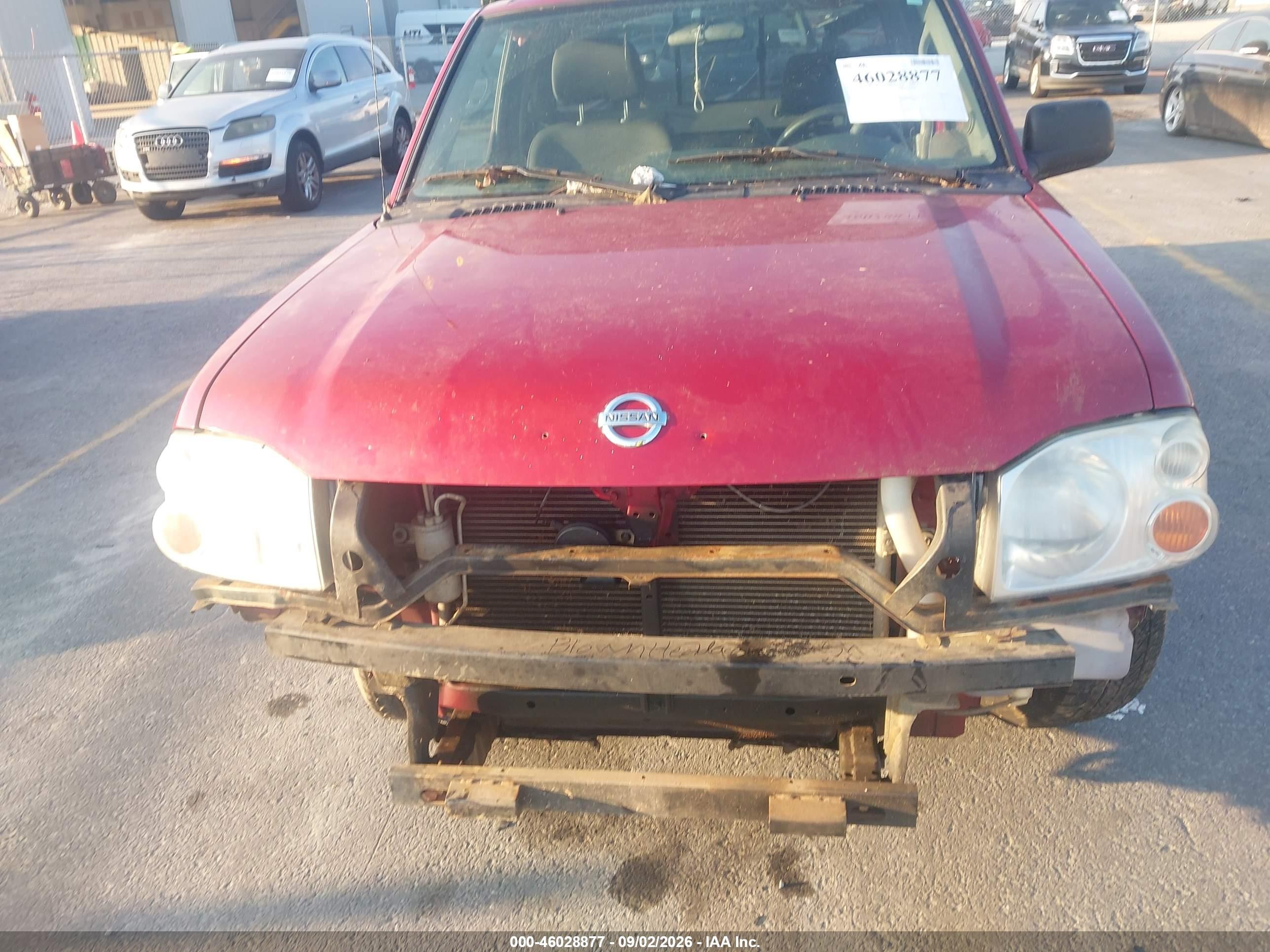 2002 Nissan Frontier Xe Red vin: 1N6DD26SX2C340037
