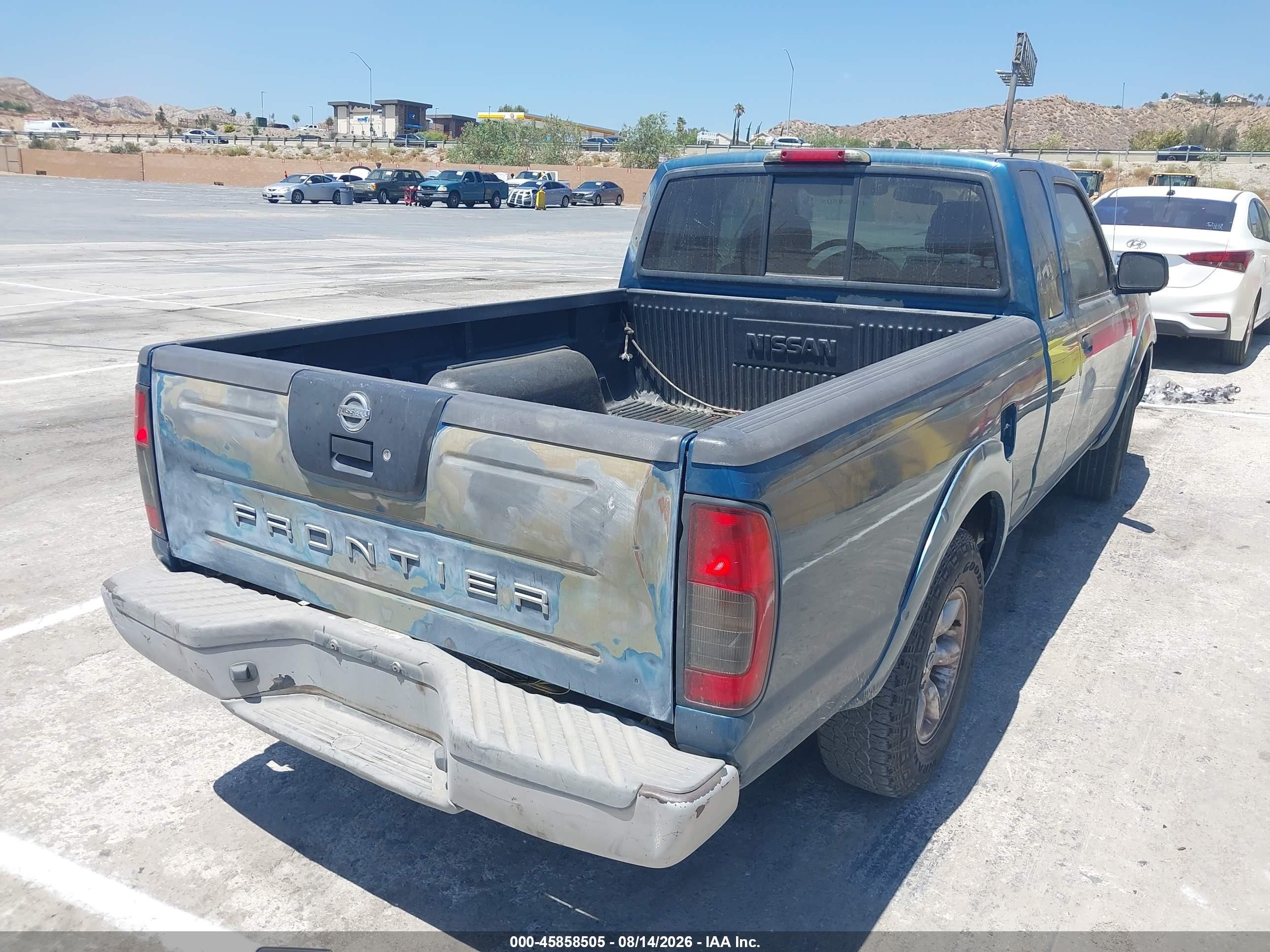 2004 Nissan Frontier Xe Blue vin: 1N6DD26T04C449201