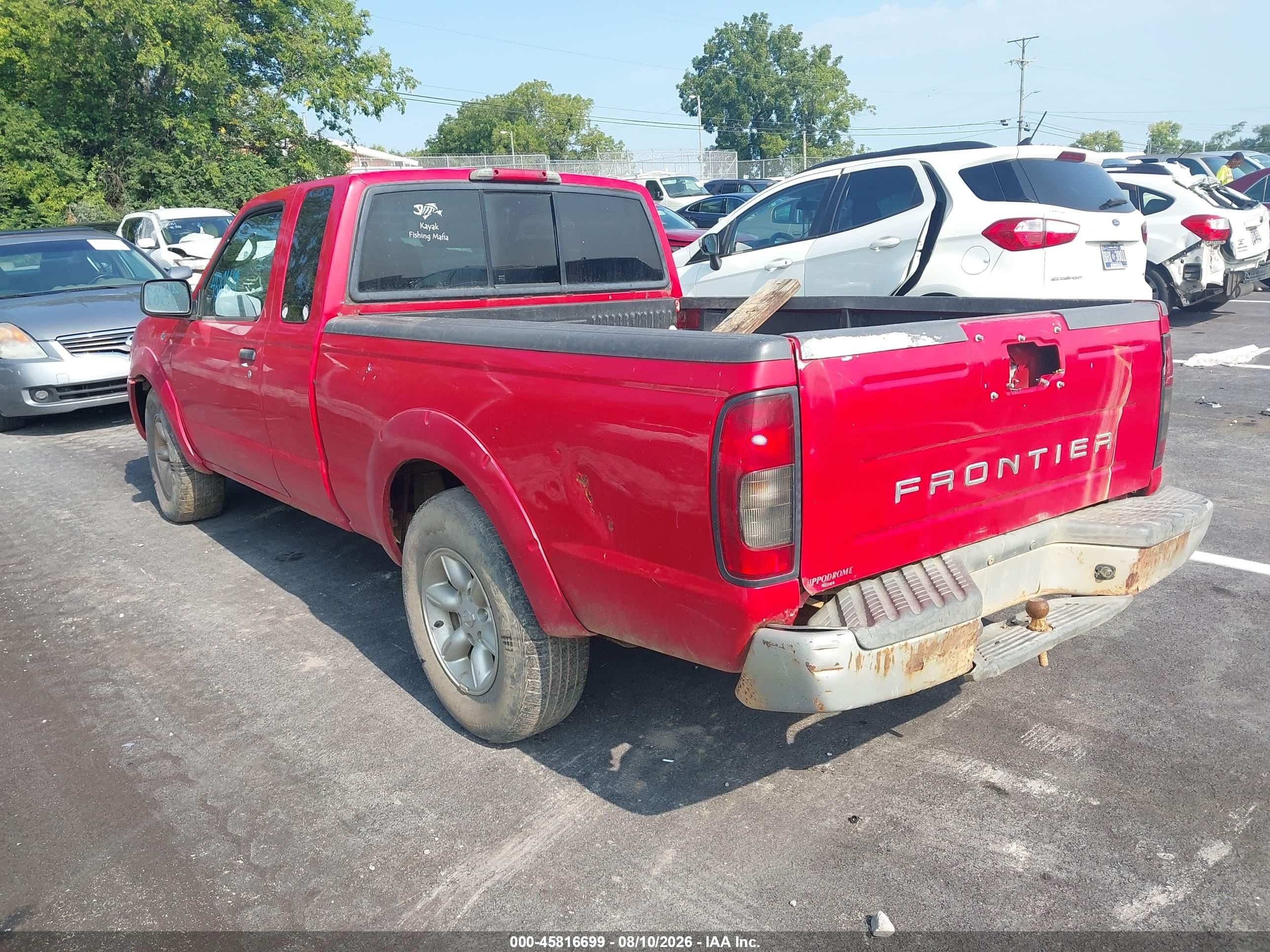 2004 Nissan Frontier Xe Red vin: 1N6DD26T04C478021