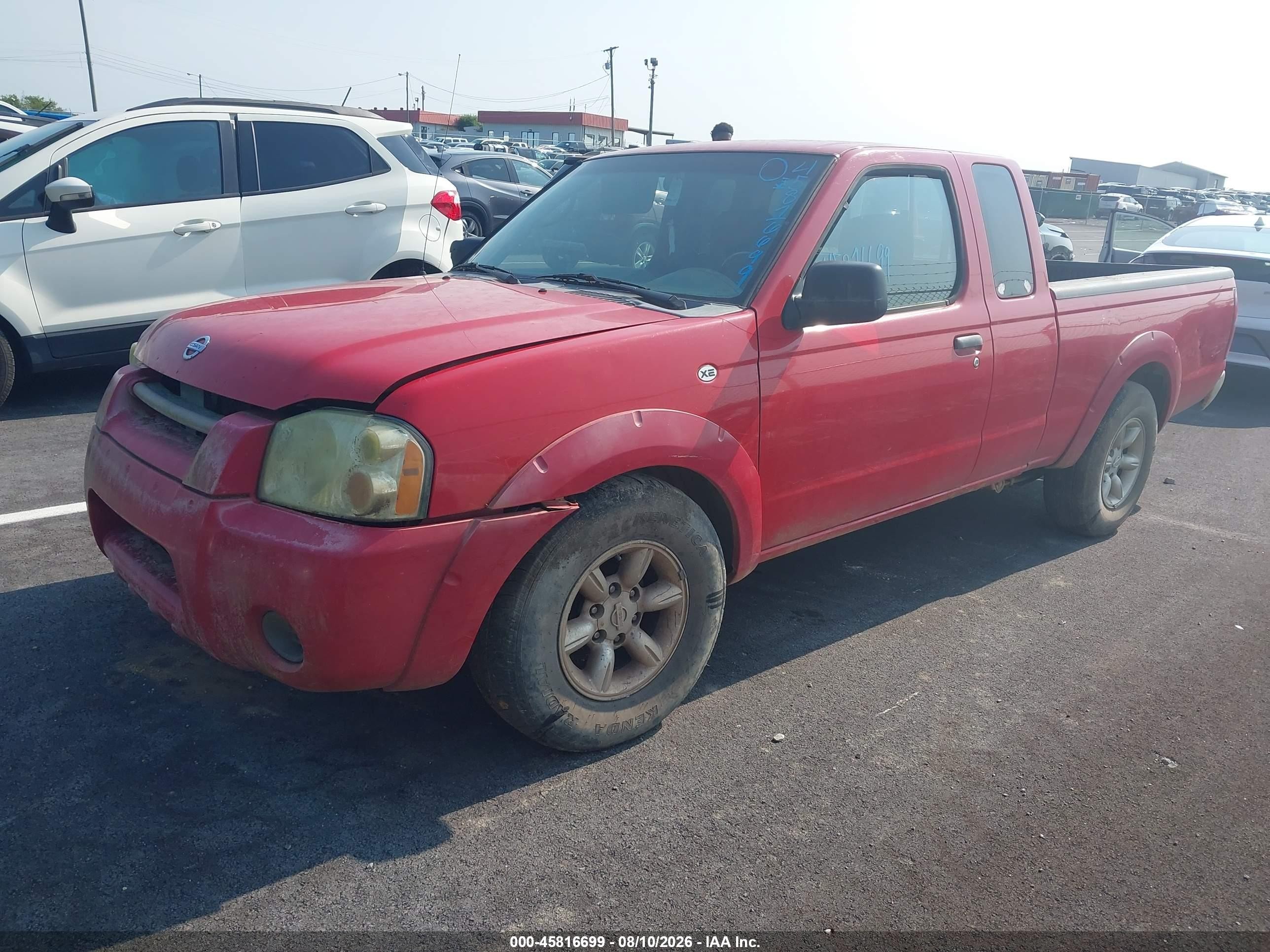 2004 Nissan Frontier Xe Red vin: 1N6DD26T04C478021