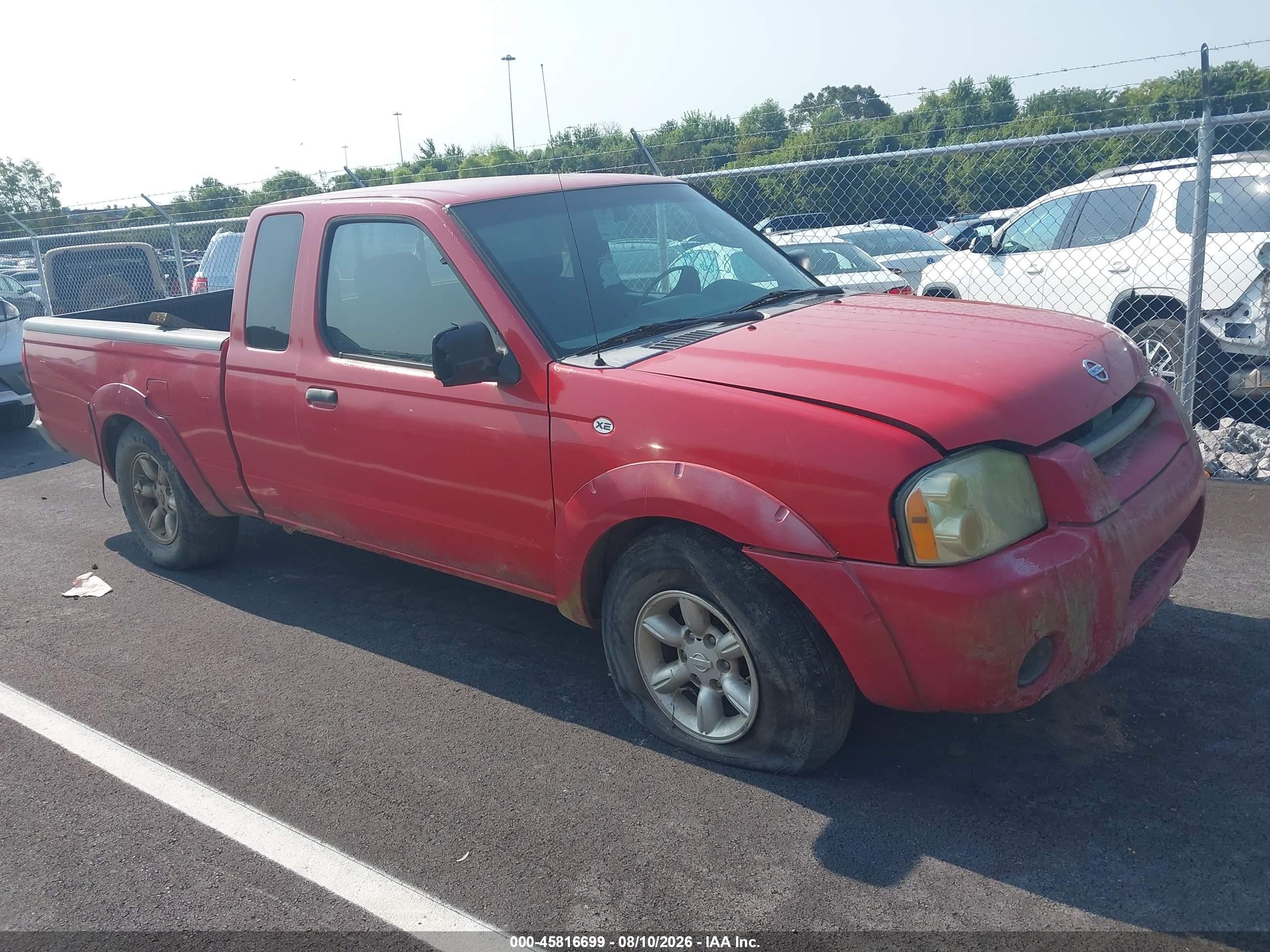 2004 Nissan Frontier Xe Red vin: 1N6DD26T04C478021