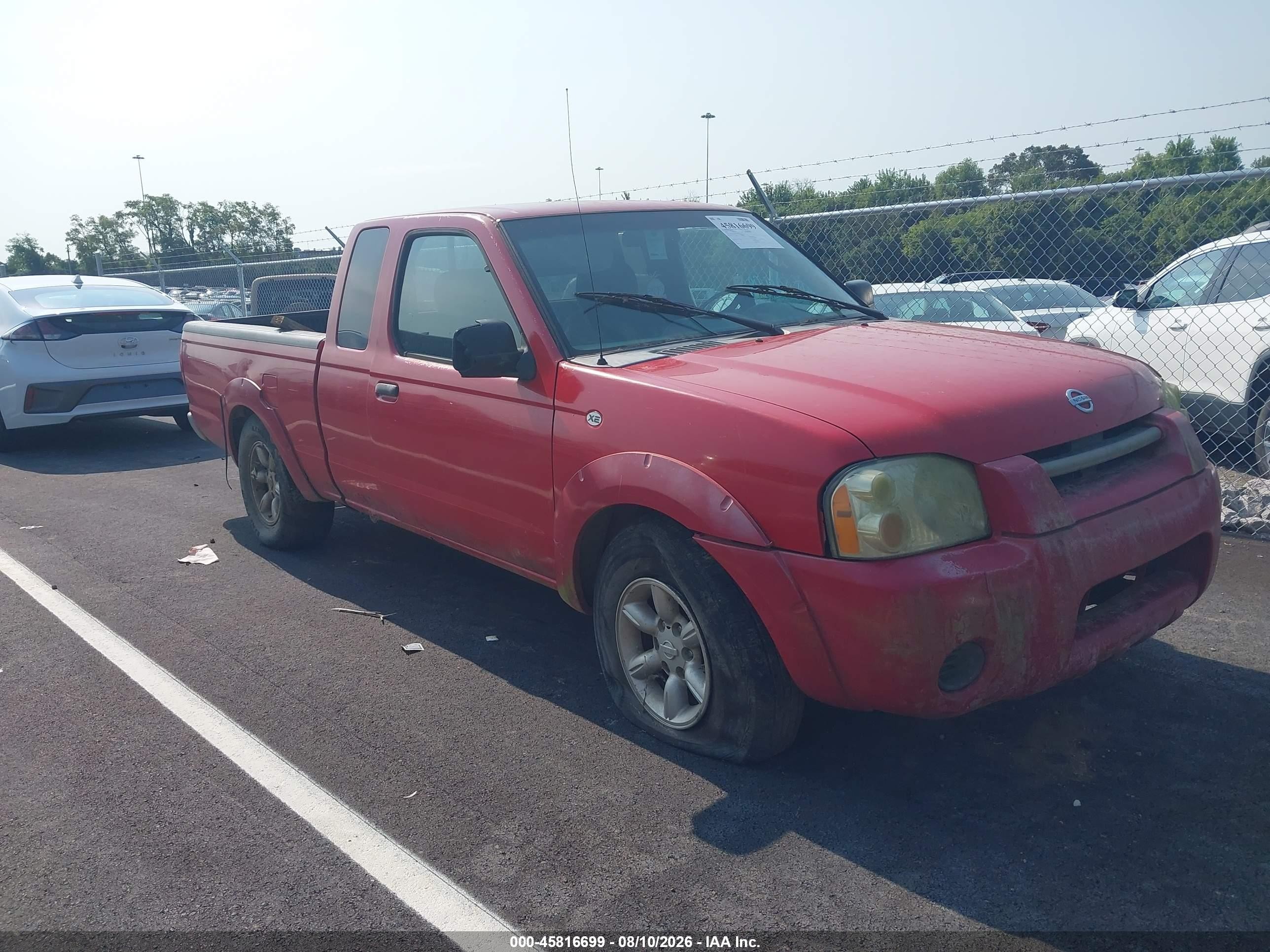 2004 Nissan Frontier Xe Red vin: 1N6DD26T04C478021