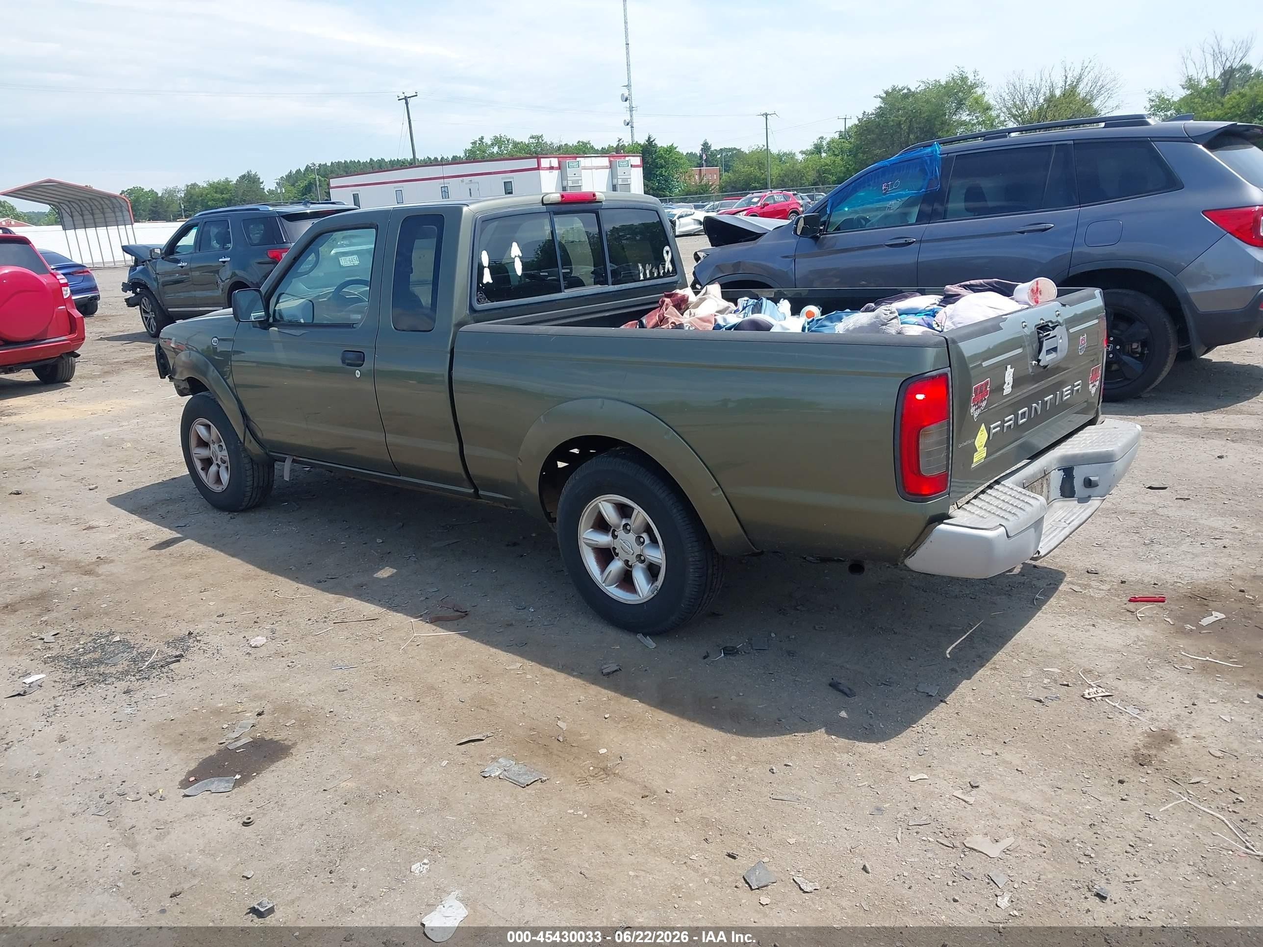 2003 Nissan Frontier Xe Зеленый vin: 1N6DD26T13C467284