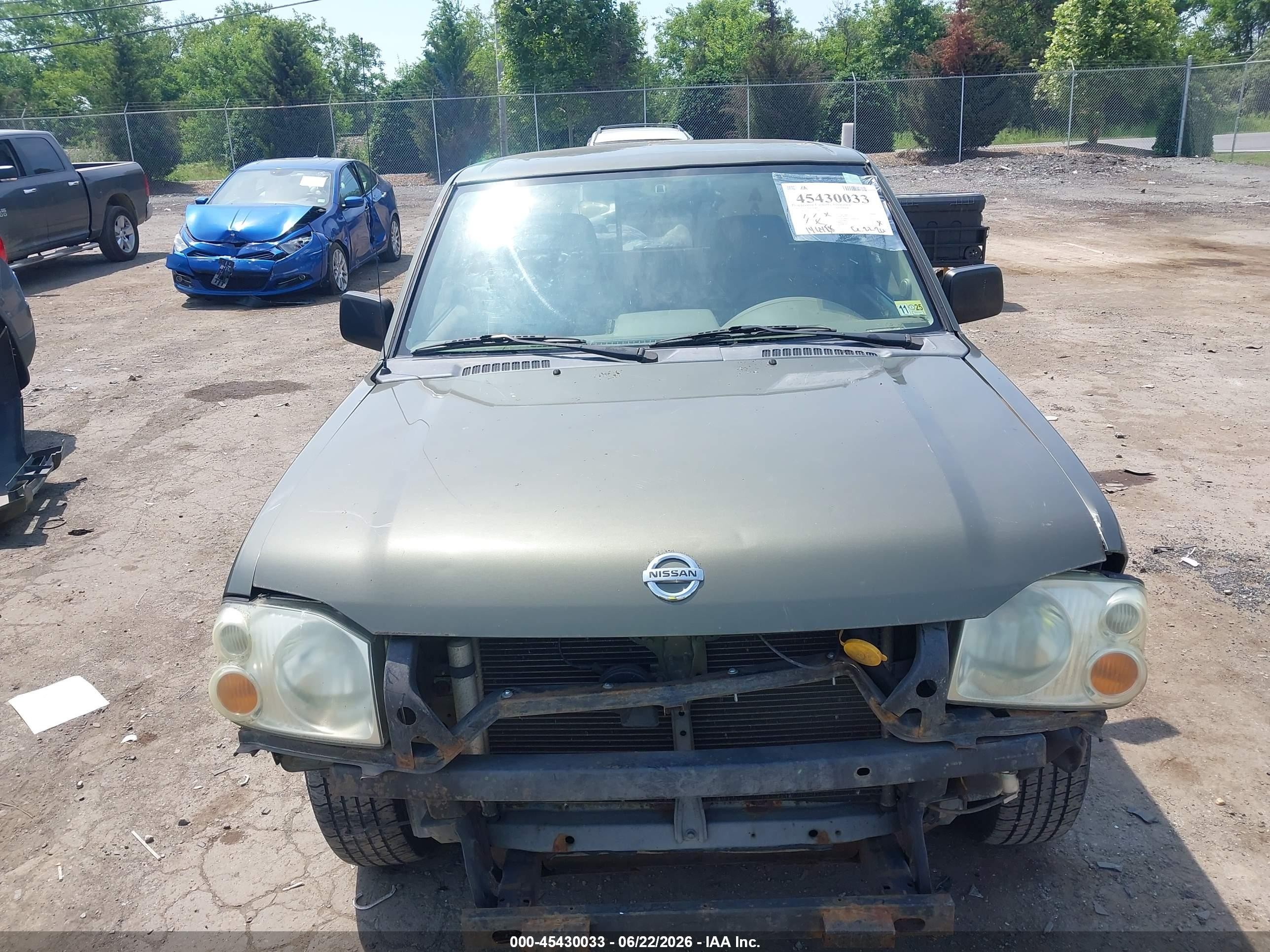 2003 Nissan Frontier Xe Зеленый vin: 1N6DD26T13C467284