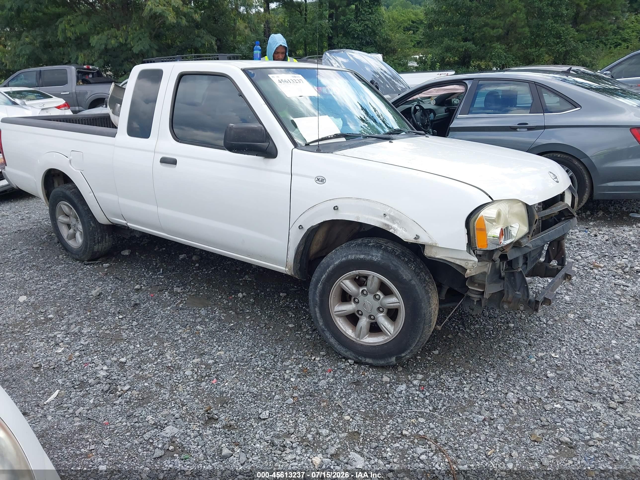 2004 Nissan Frontier Xe White vin: 1N6DD26T14C477718