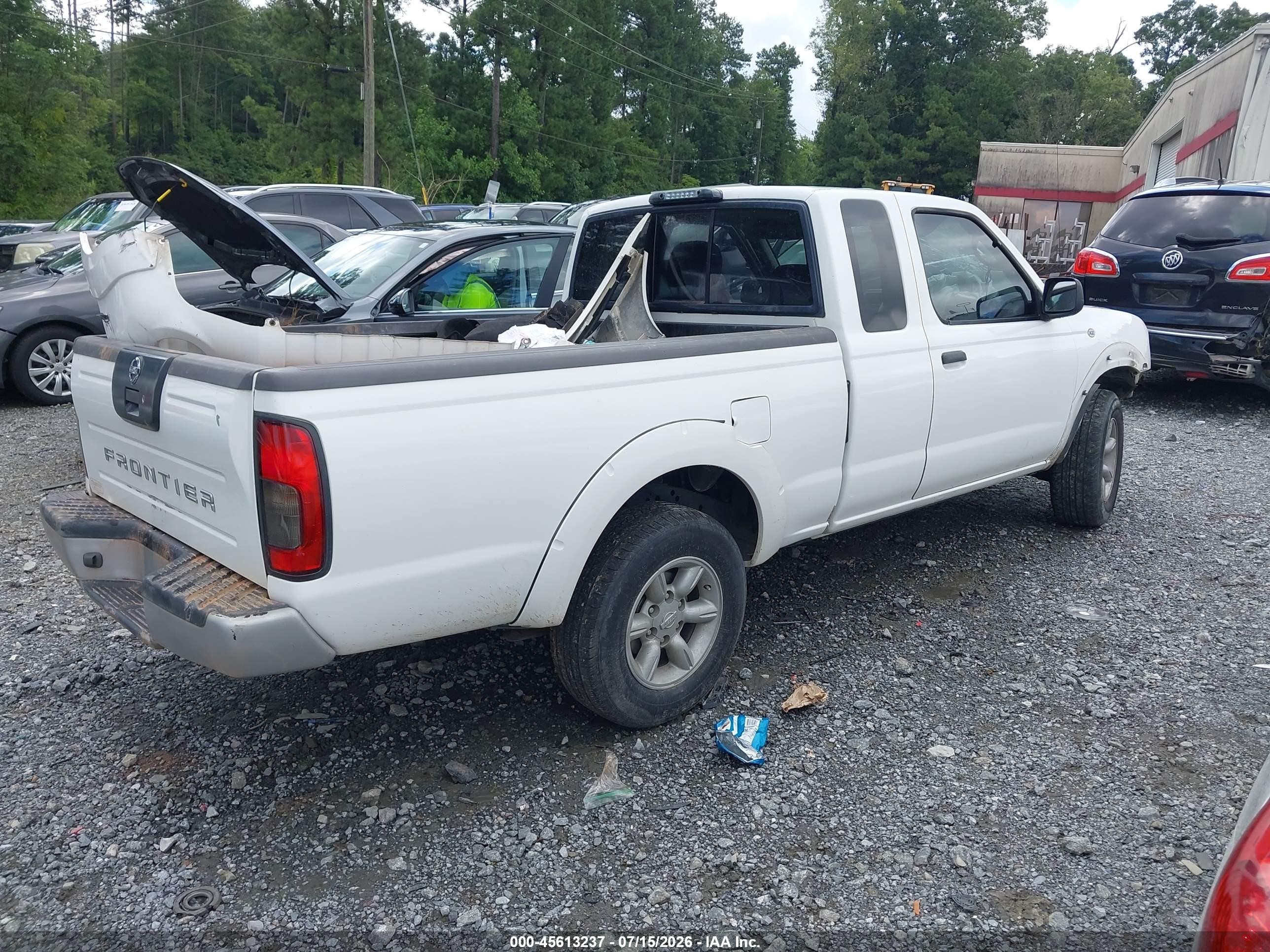 2004 Nissan Frontier Xe White vin: 1N6DD26T14C477718