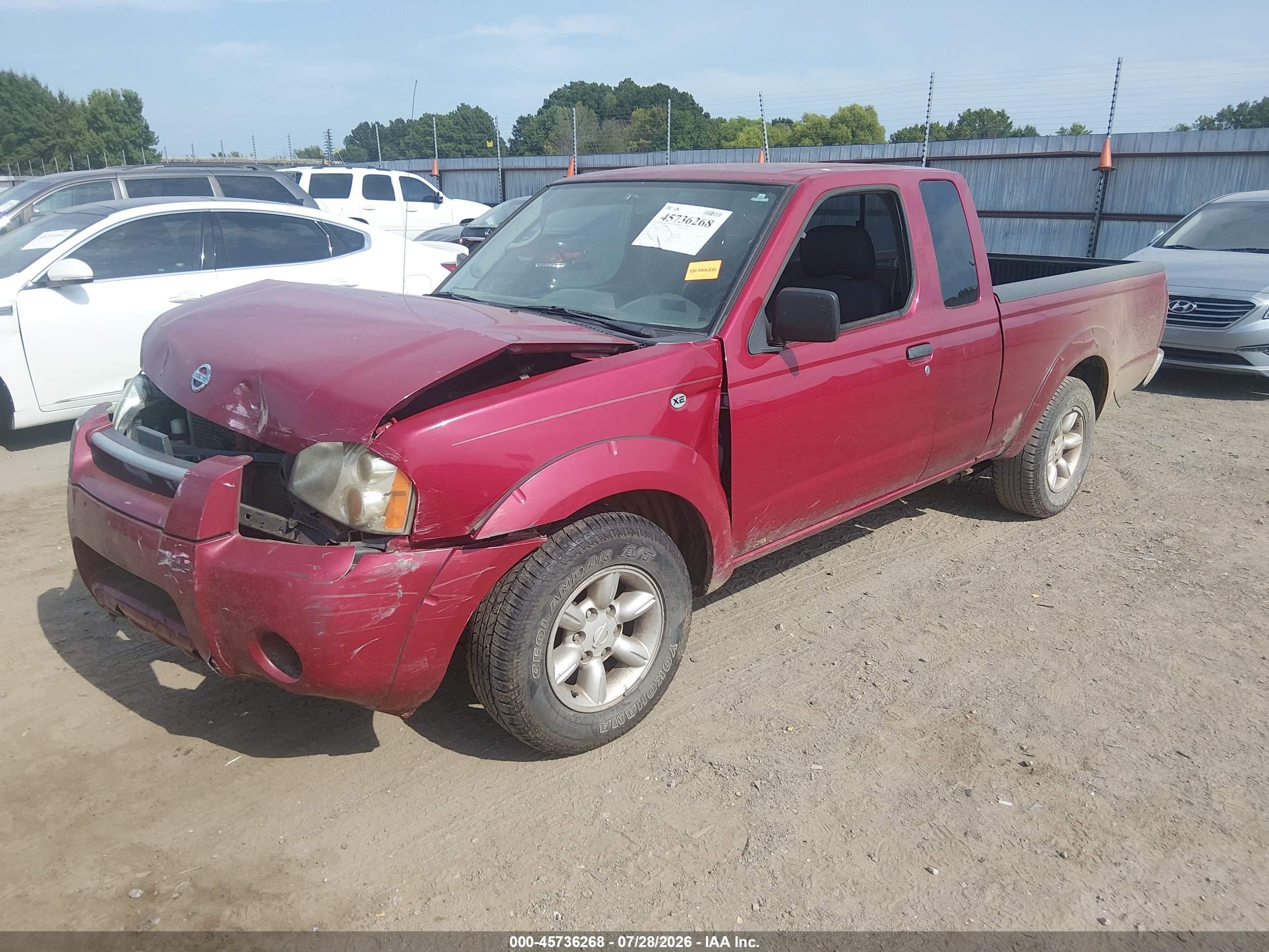 2003 Nissan Frontier Xe Burgundy vin: 1N6DD26T23C426694