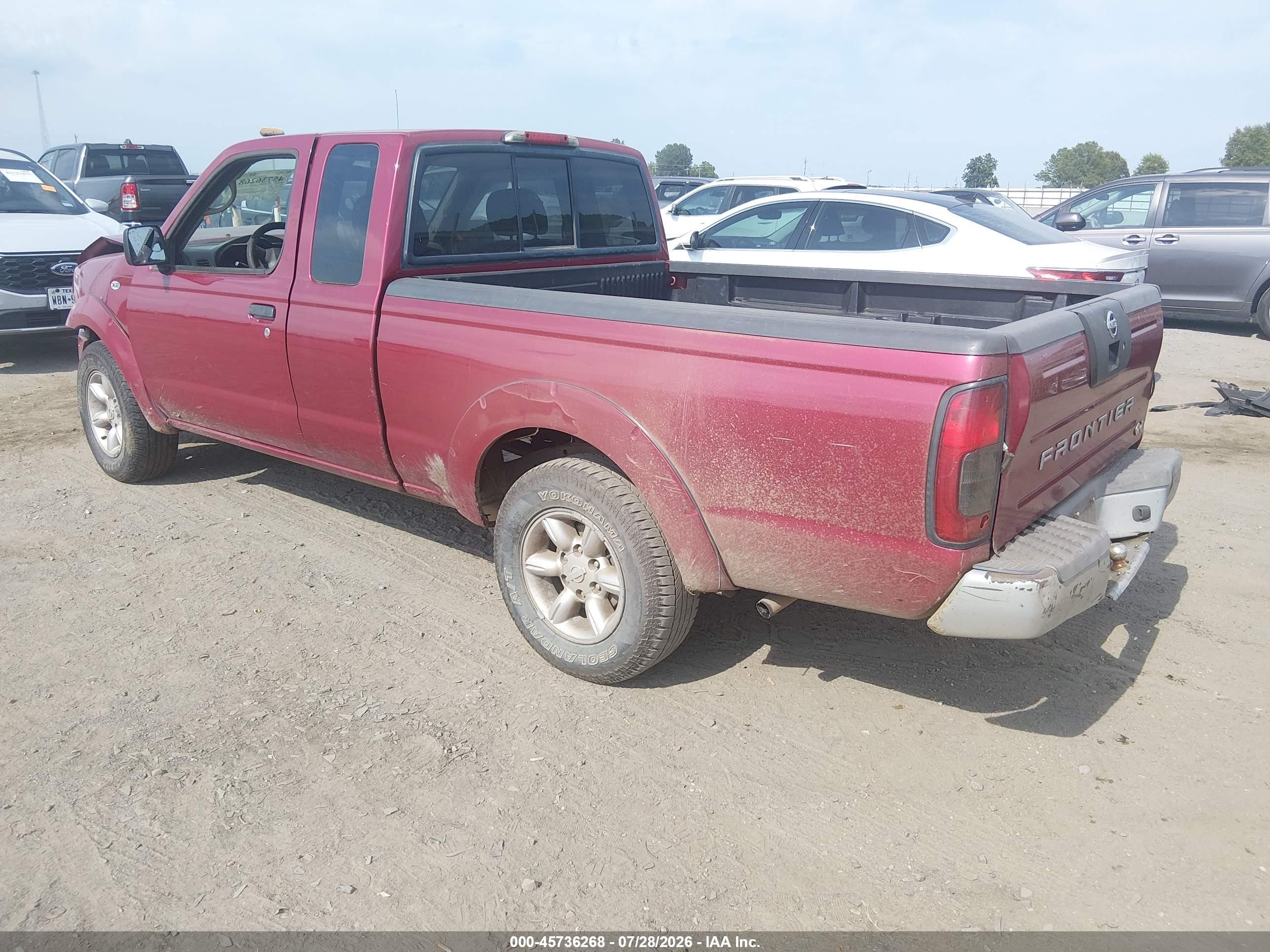 2003 Nissan Frontier Xe Burgundy vin: 1N6DD26T23C426694