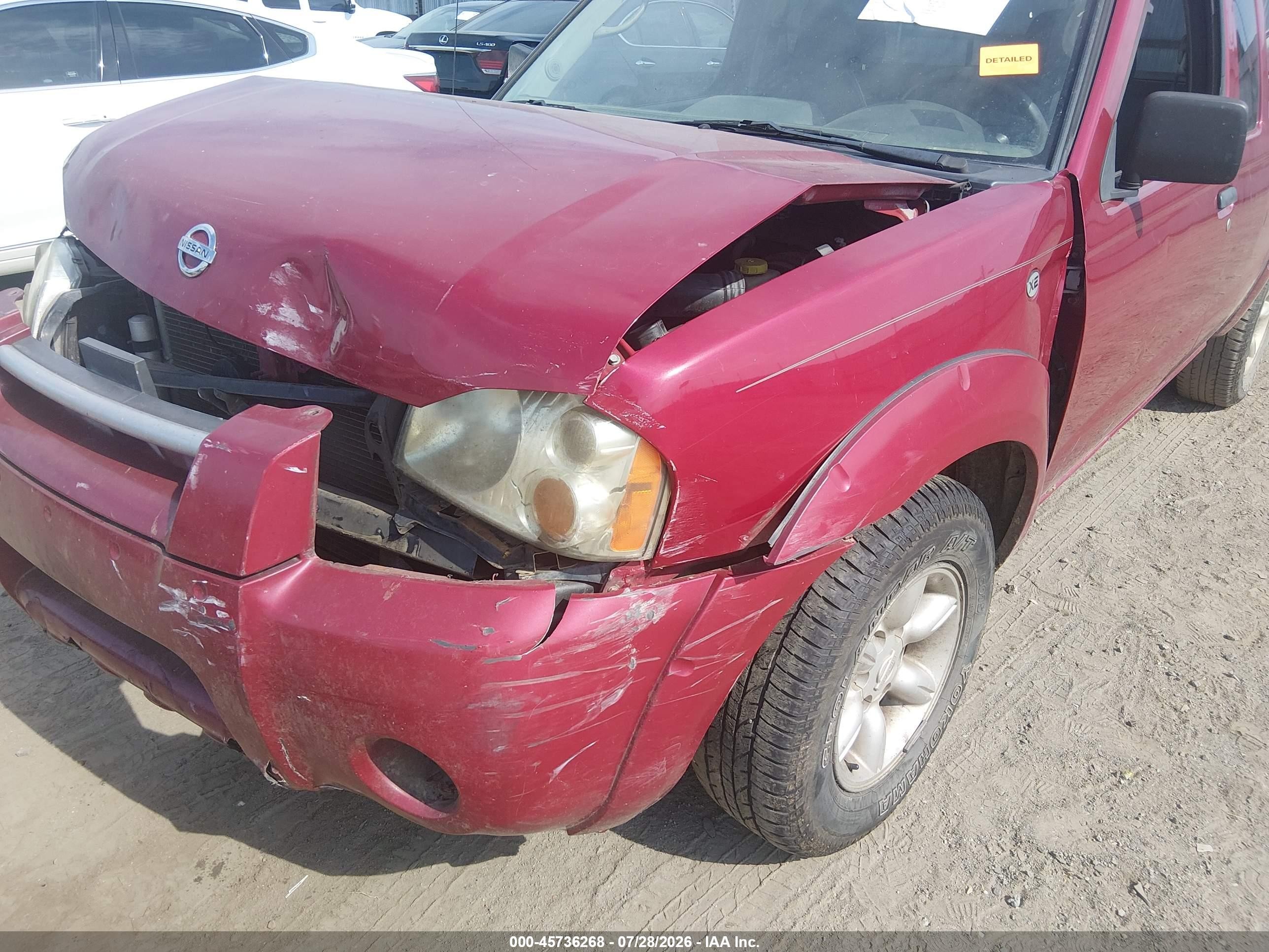 2003 Nissan Frontier Xe Burgundy vin: 1N6DD26T23C426694