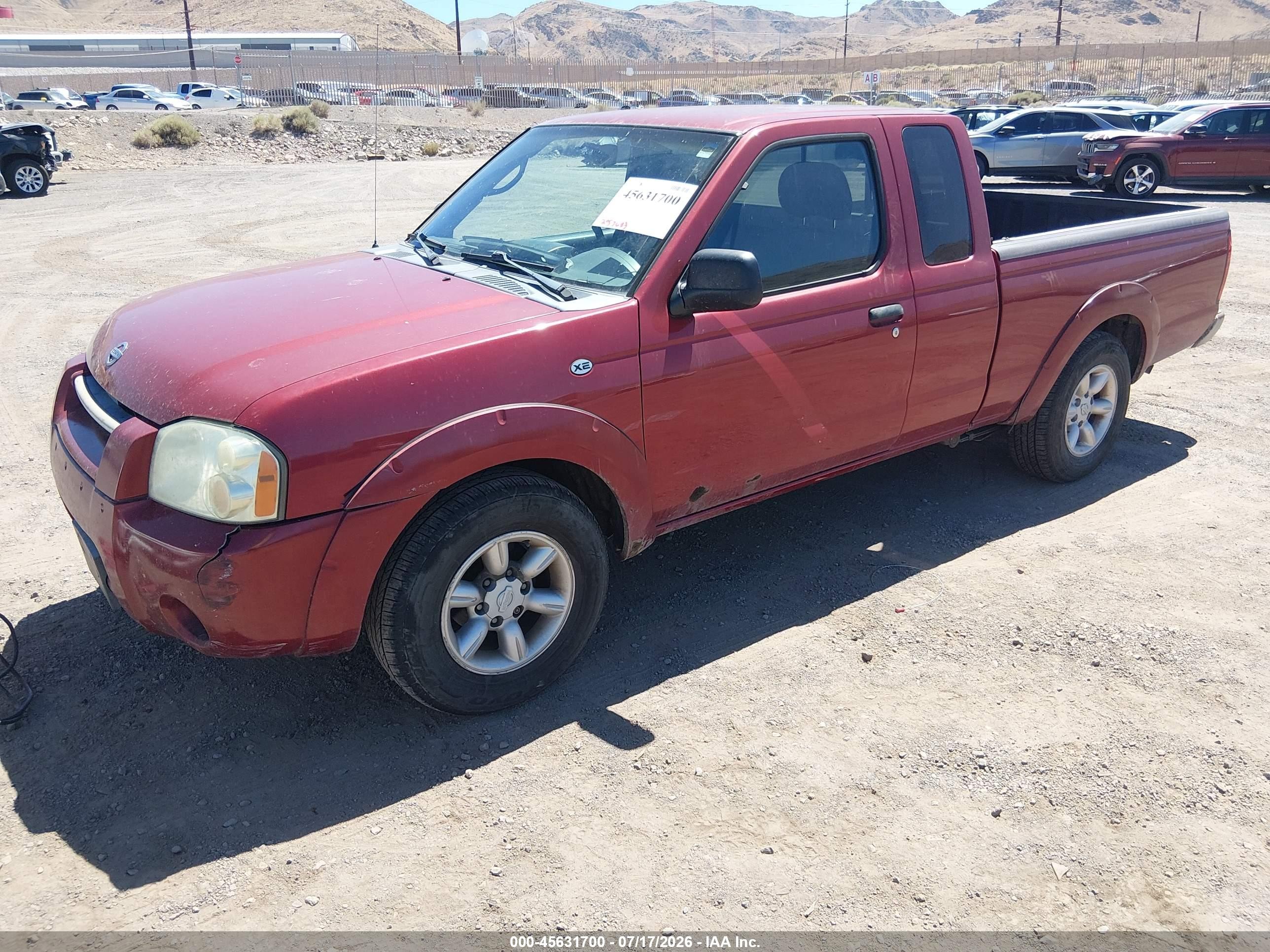 2004 Nissan Frontier Xe Бордовый vin: 1N6DD26T24C443979