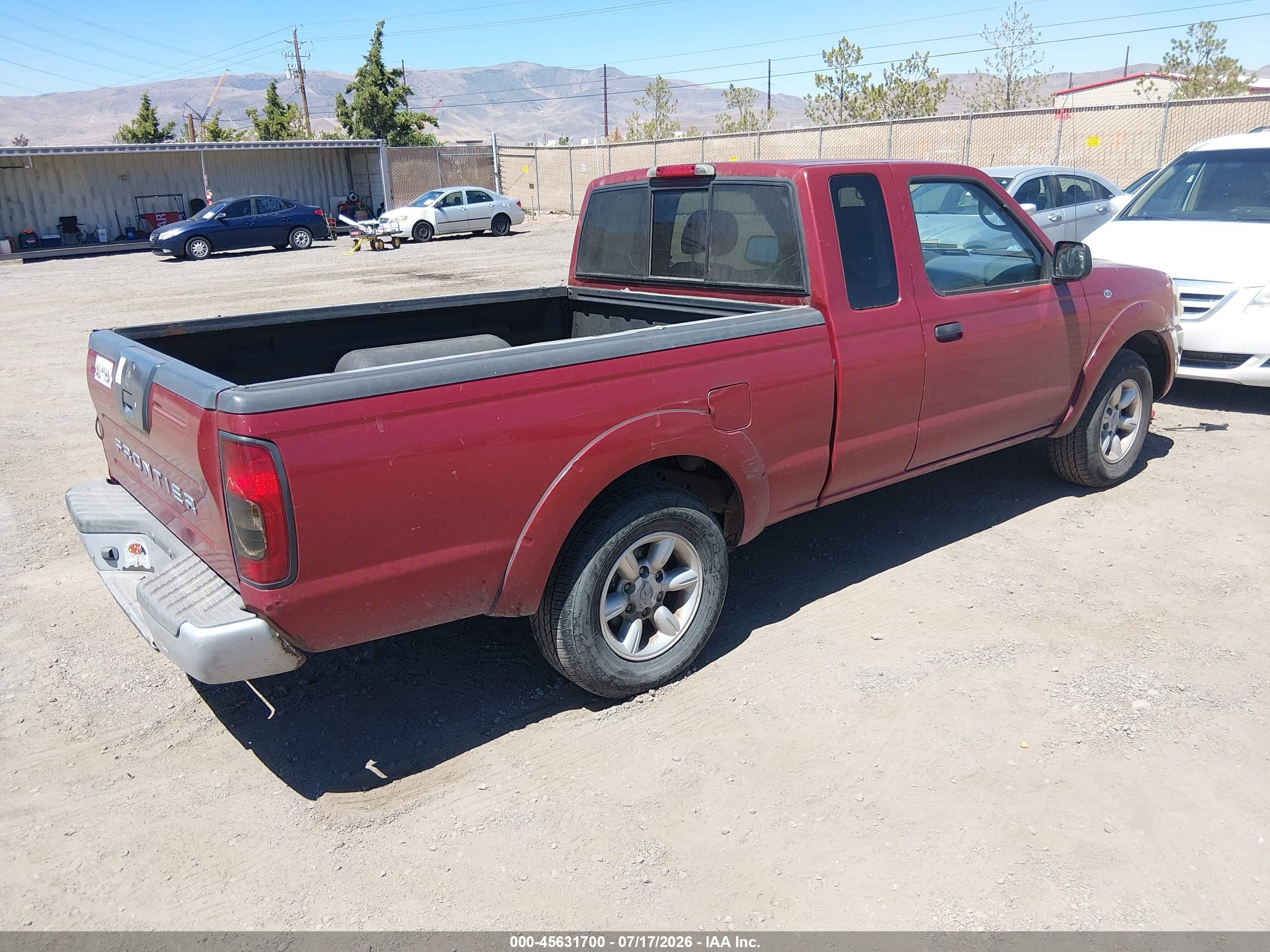 2004 Nissan Frontier Xe Бордовый vin: 1N6DD26T24C443979
