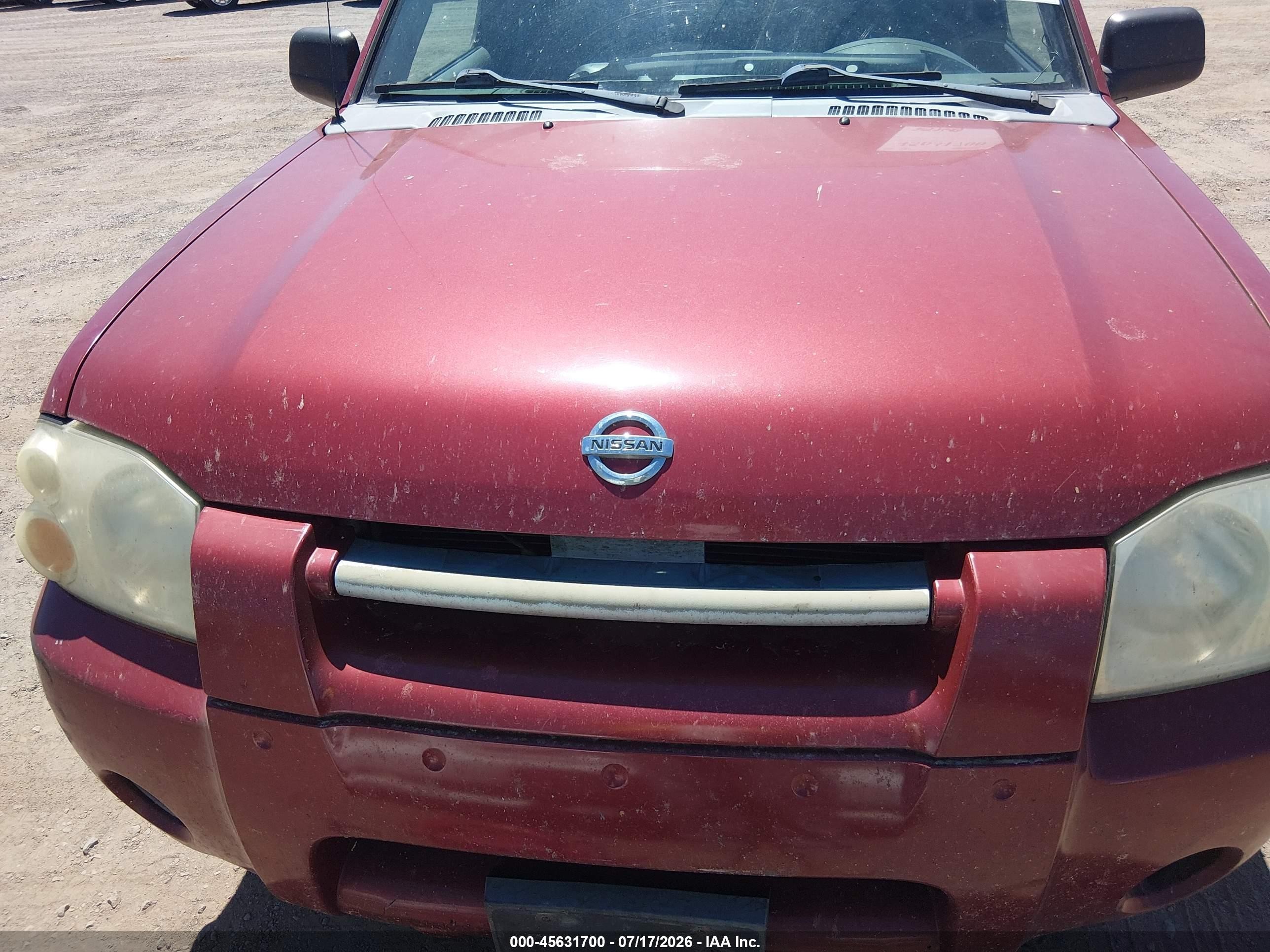 2004 Nissan Frontier Xe Бордовый vin: 1N6DD26T24C443979