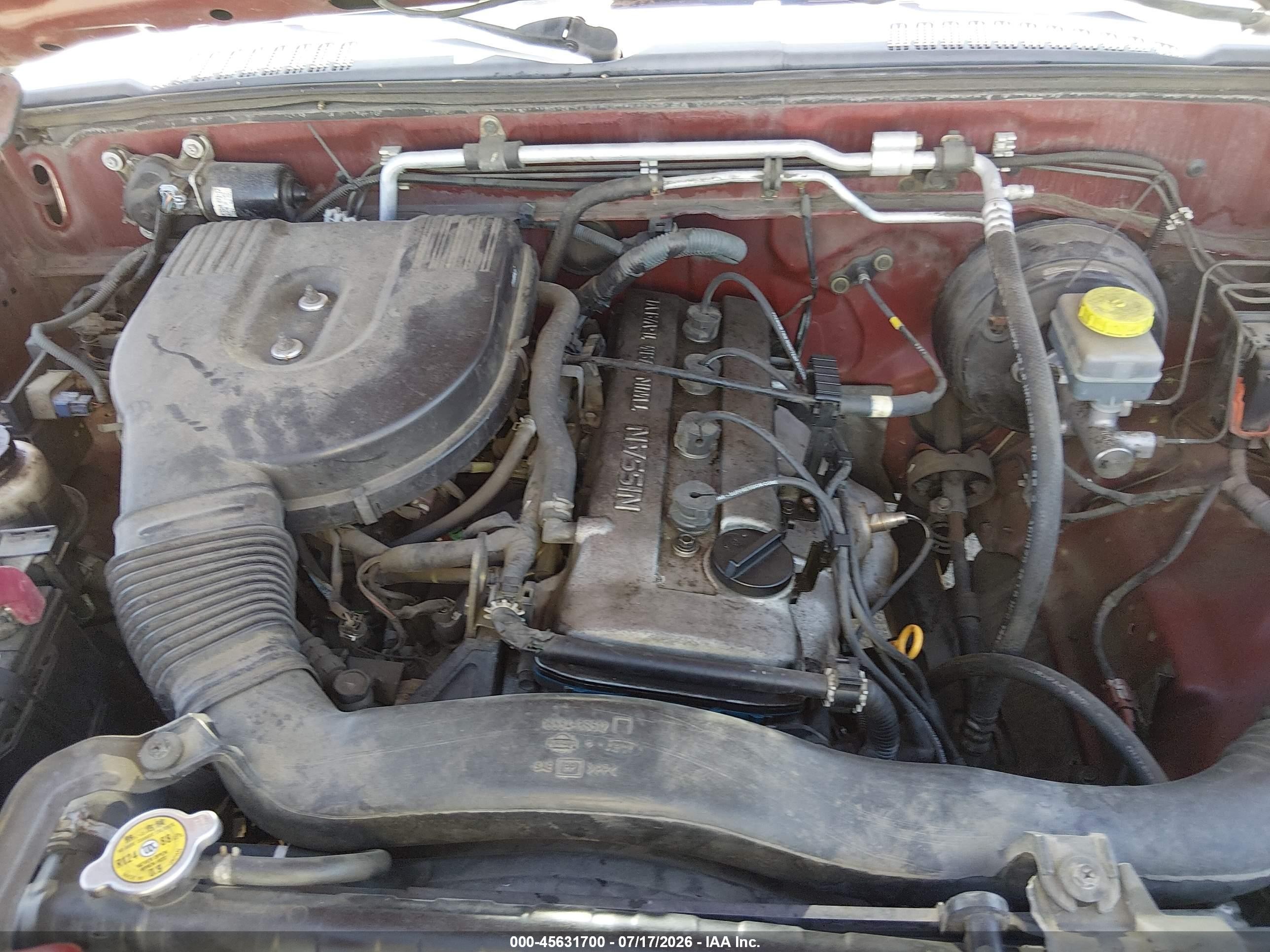 2004 Nissan Frontier Xe Бордовый vin: 1N6DD26T24C443979