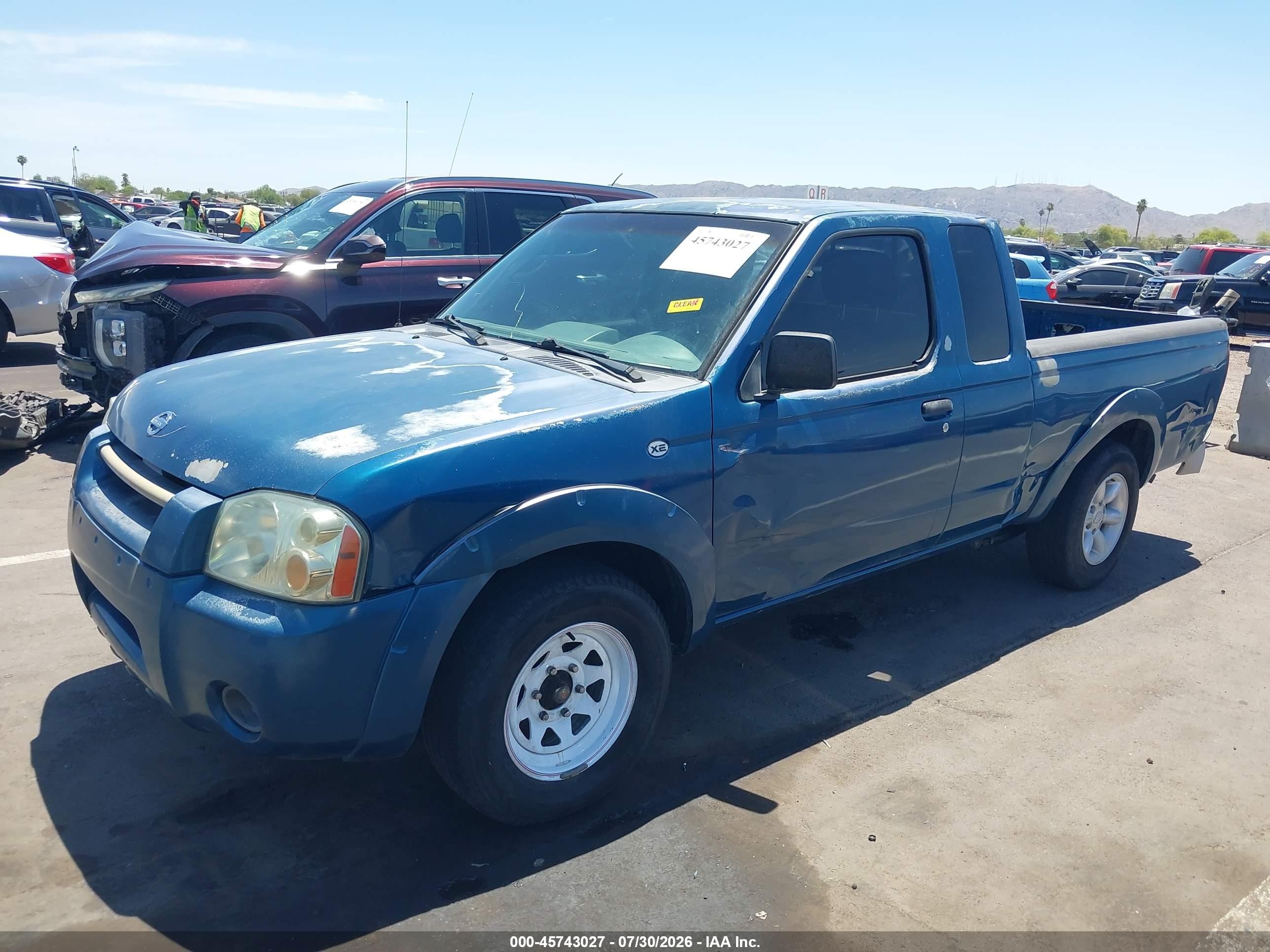 2003 Nissan Frontier Xe Teal vin: 1N6DD26T33C403988