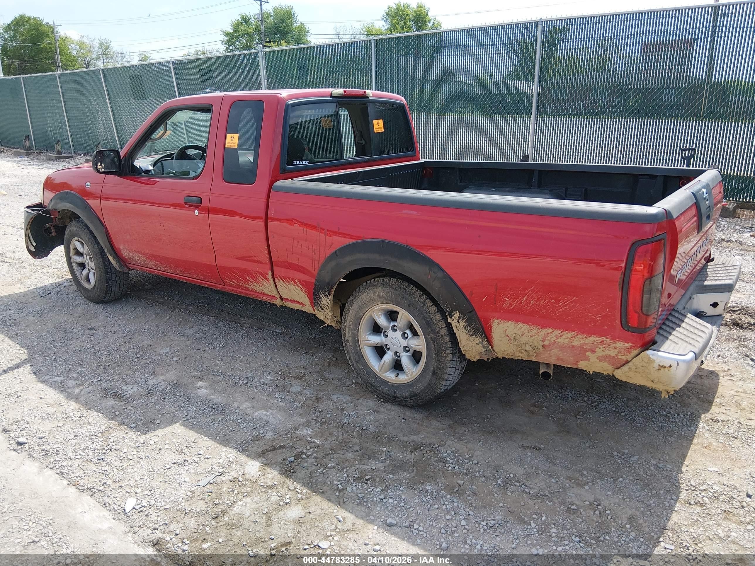 2004 Nissan Frontier Xe Red vin: 1N6DD26T34C462637
