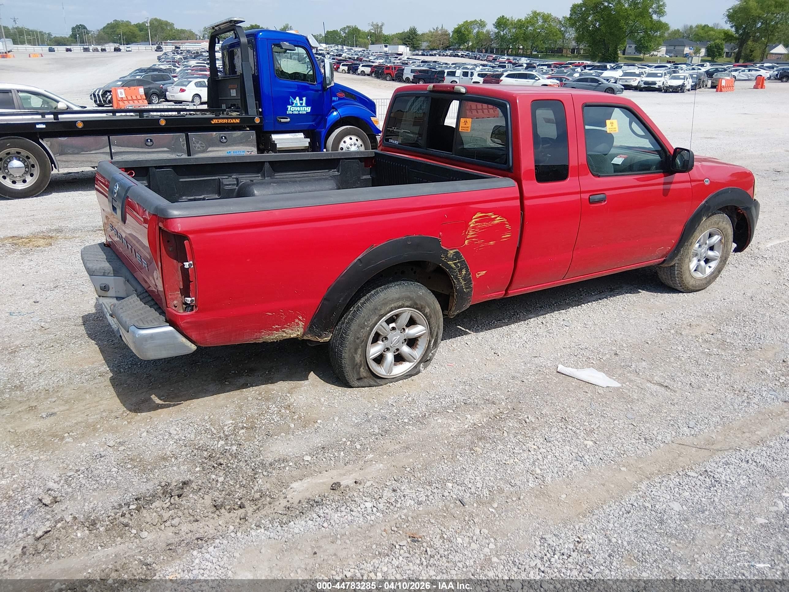2004 Nissan Frontier Xe Red vin: 1N6DD26T34C462637