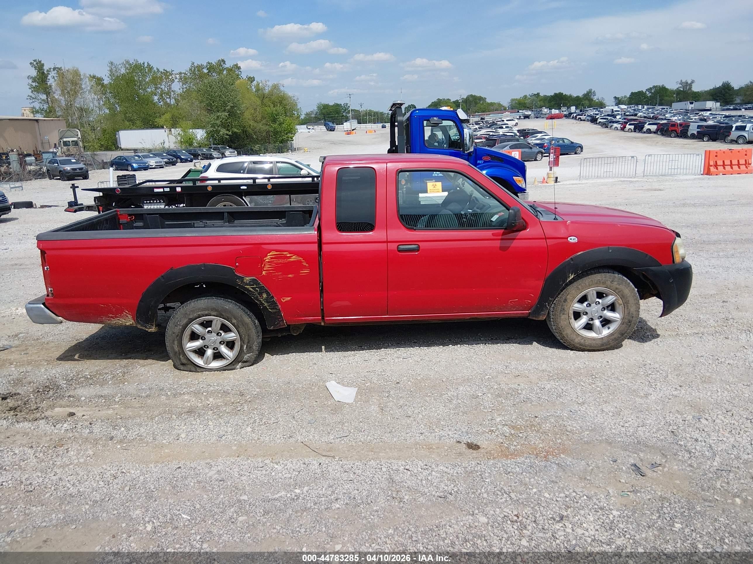 2004 Nissan Frontier Xe Red vin: 1N6DD26T34C462637