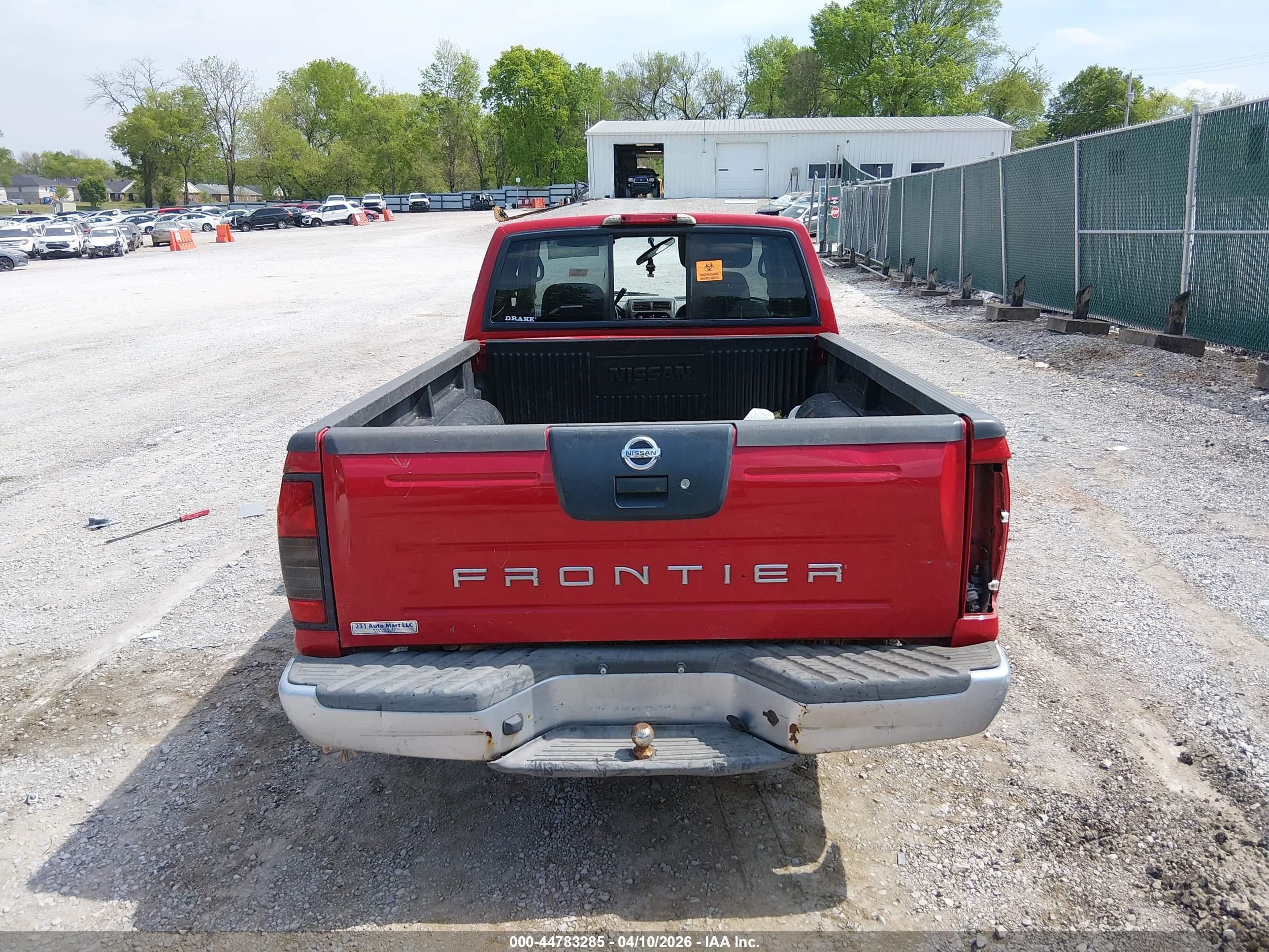 2004 Nissan Frontier Xe Red vin: 1N6DD26T34C462637