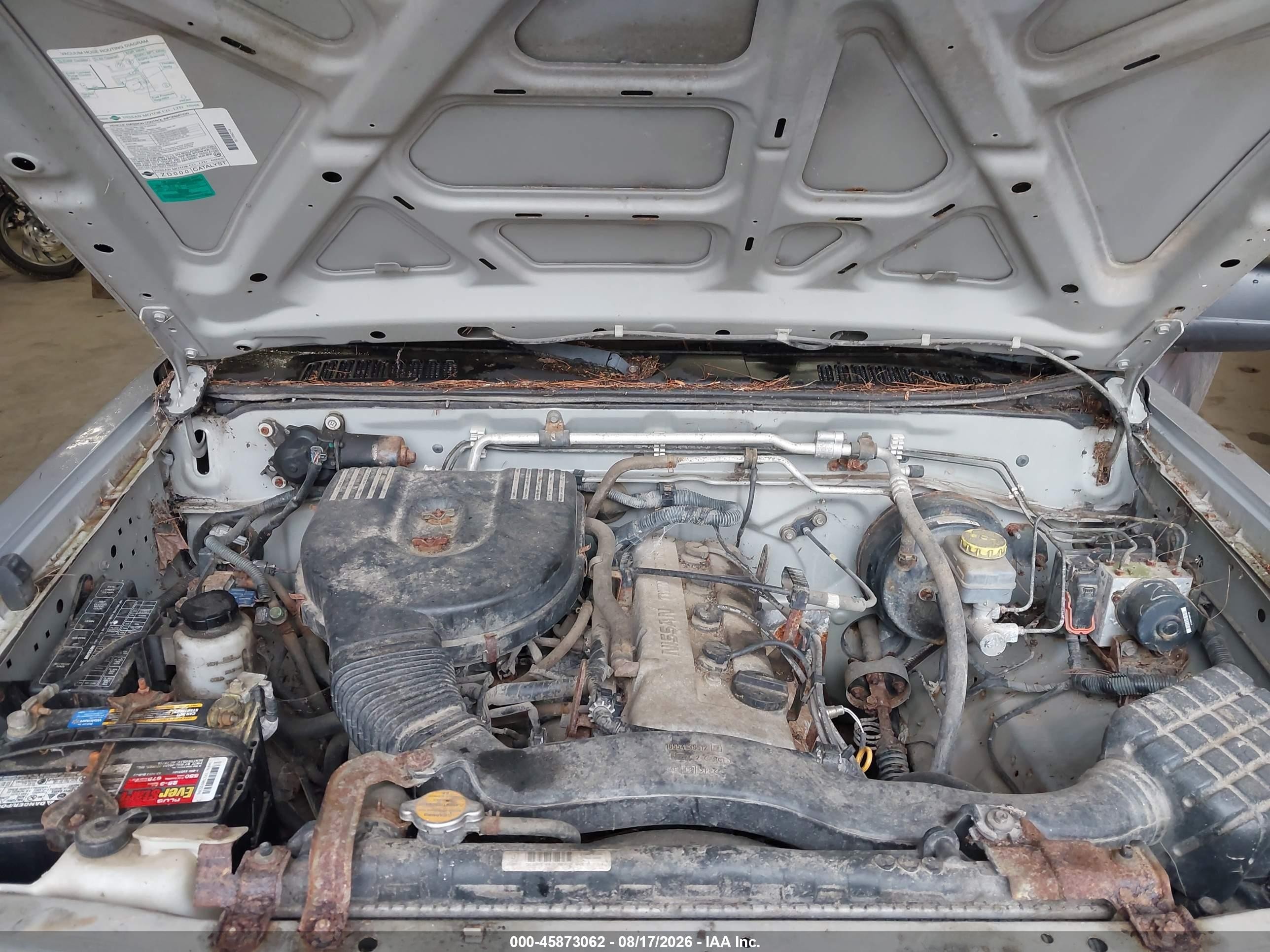 2004 Nissan Frontier Xe Silver vin: 1N6DD26T44C429095