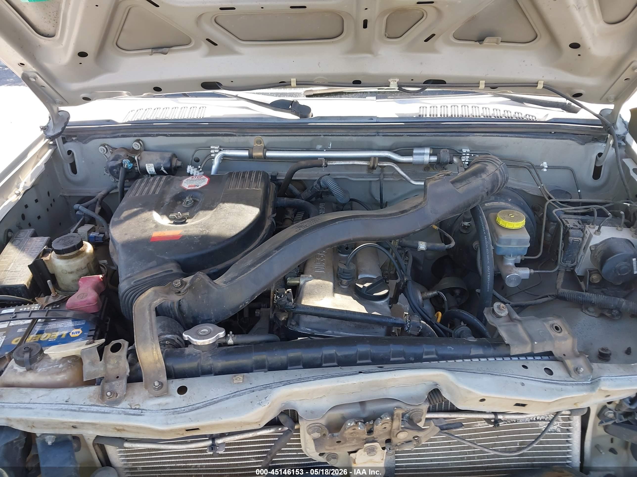 2004 Nissan Frontier Xe Silver vin: 1N6DD26T54C455480
