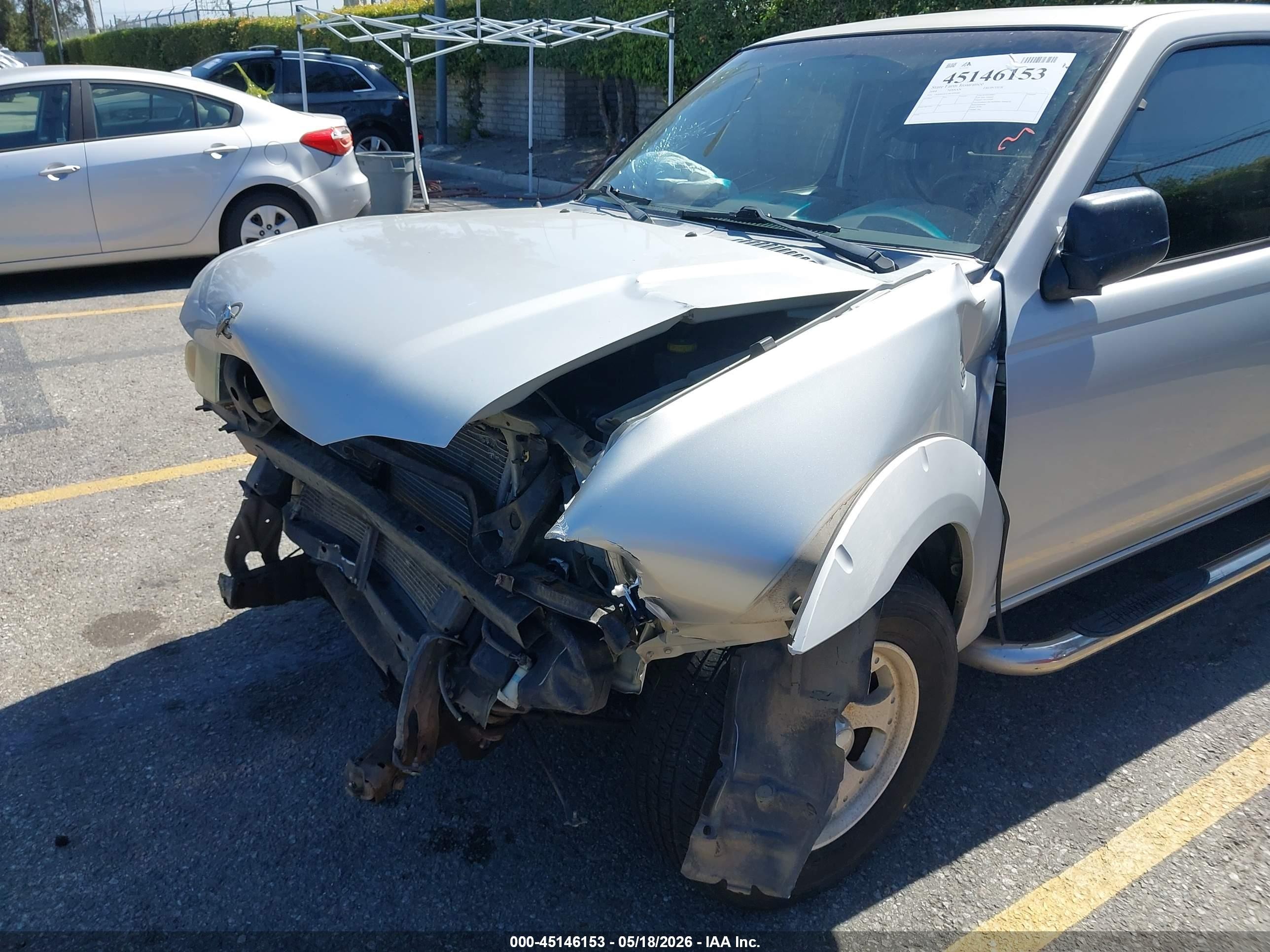 2004 Nissan Frontier Xe Silver vin: 1N6DD26T54C455480