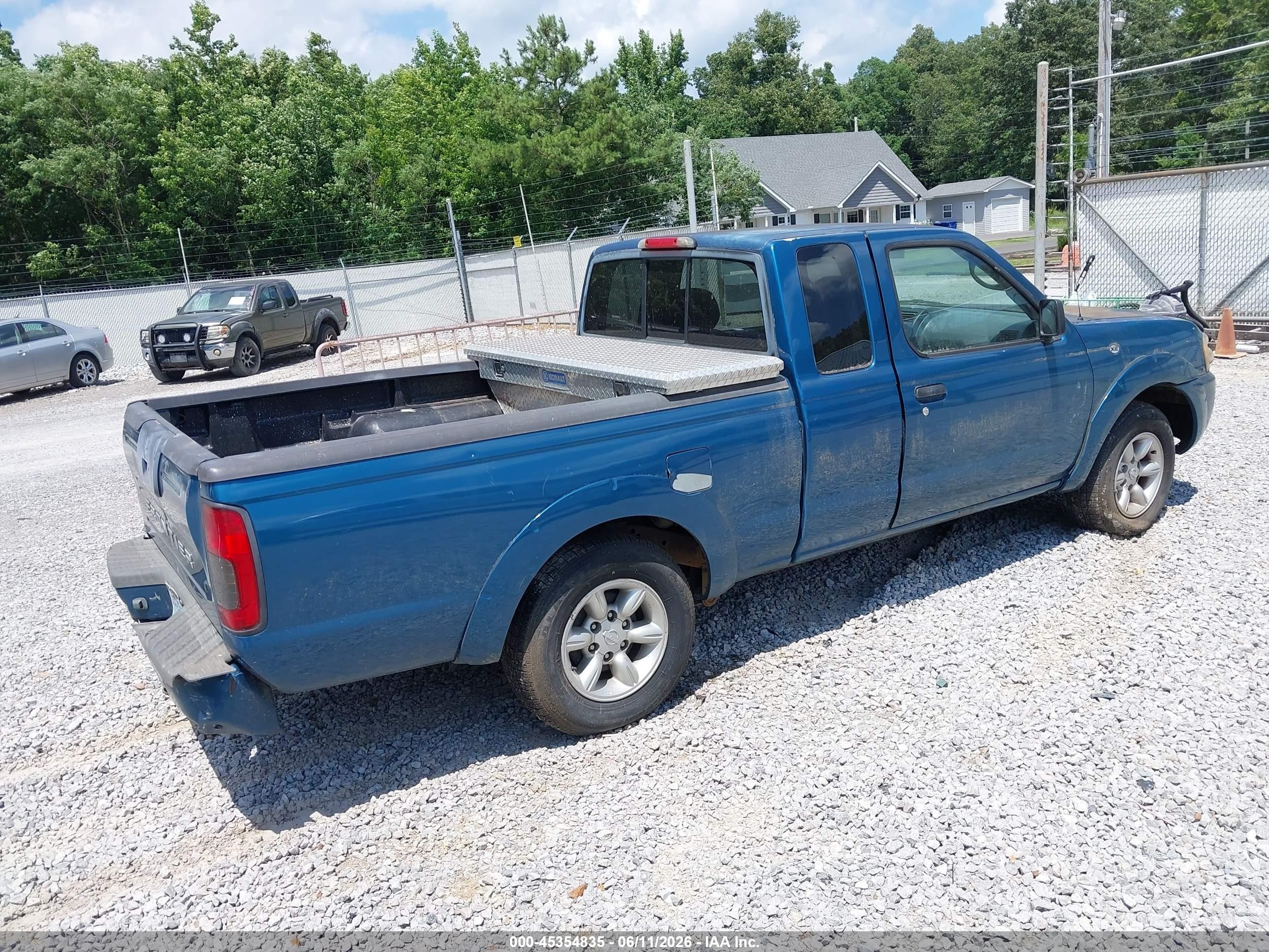 2003 Nissan Frontier Xe Blue vin: 1N6DD26T73C430725