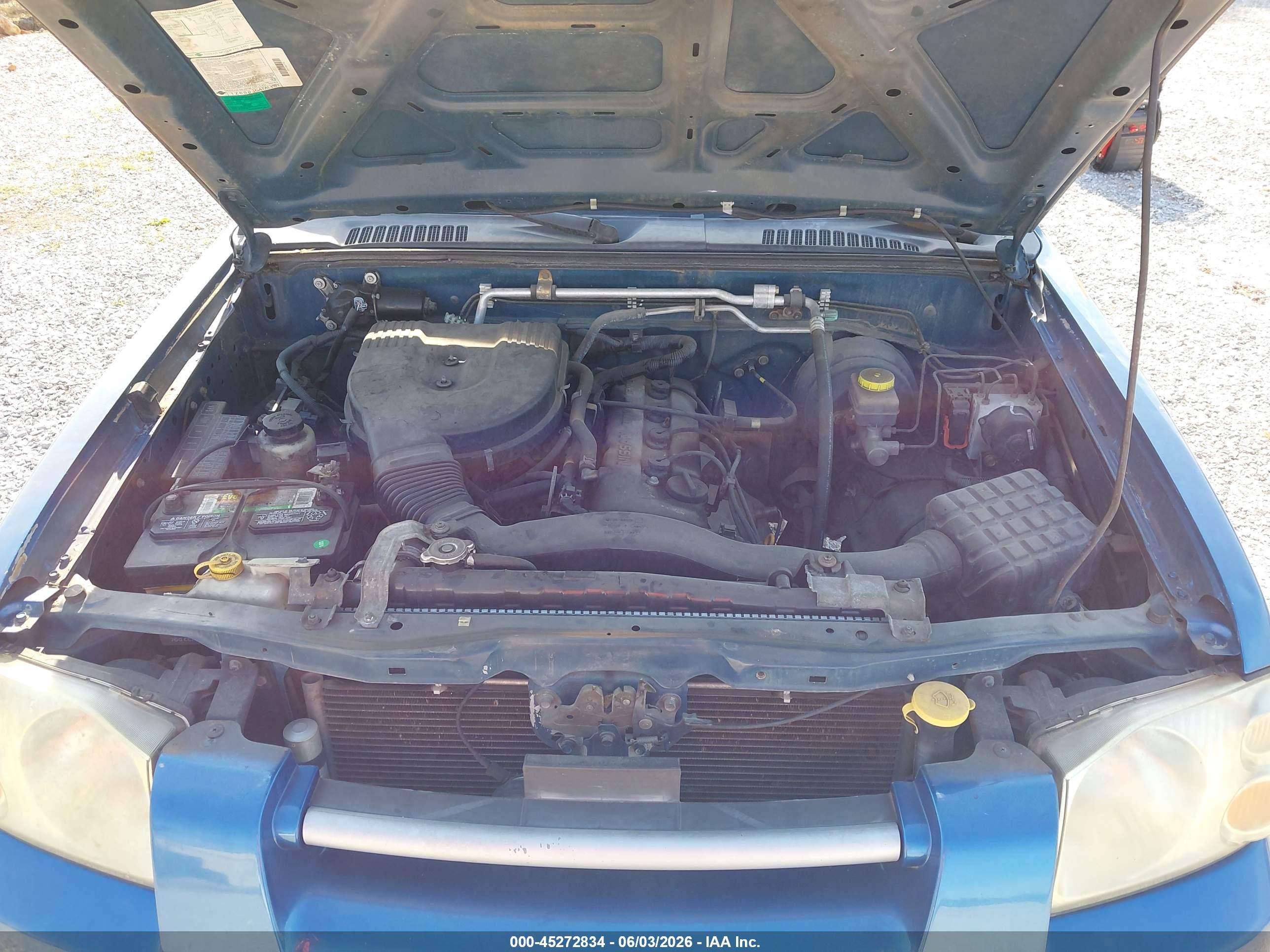 2003 Nissan Frontier Xe Синий vin: 1N6DD26T73C442065