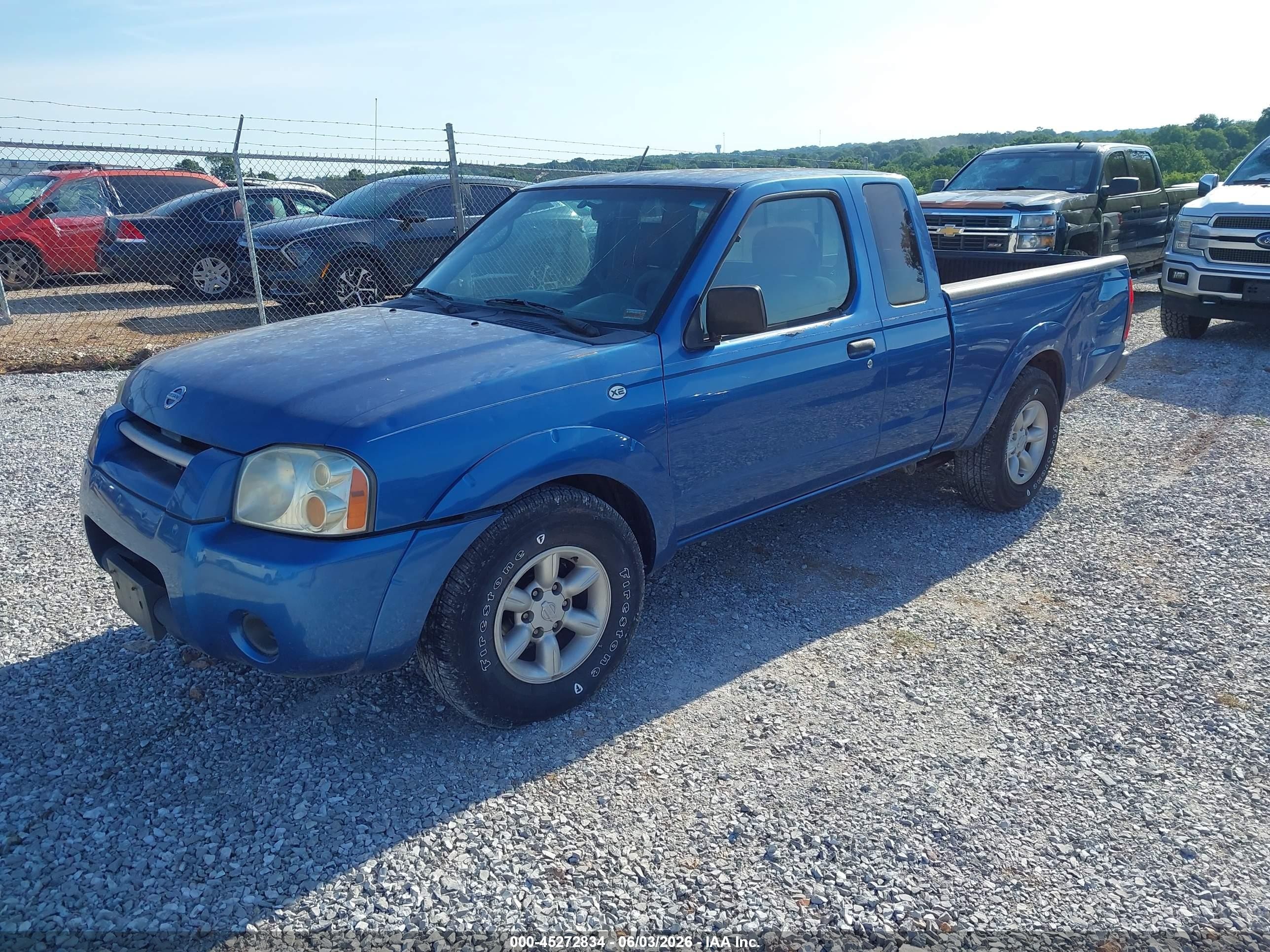 2003 Nissan Frontier Xe Синий vin: 1N6DD26T73C442065
