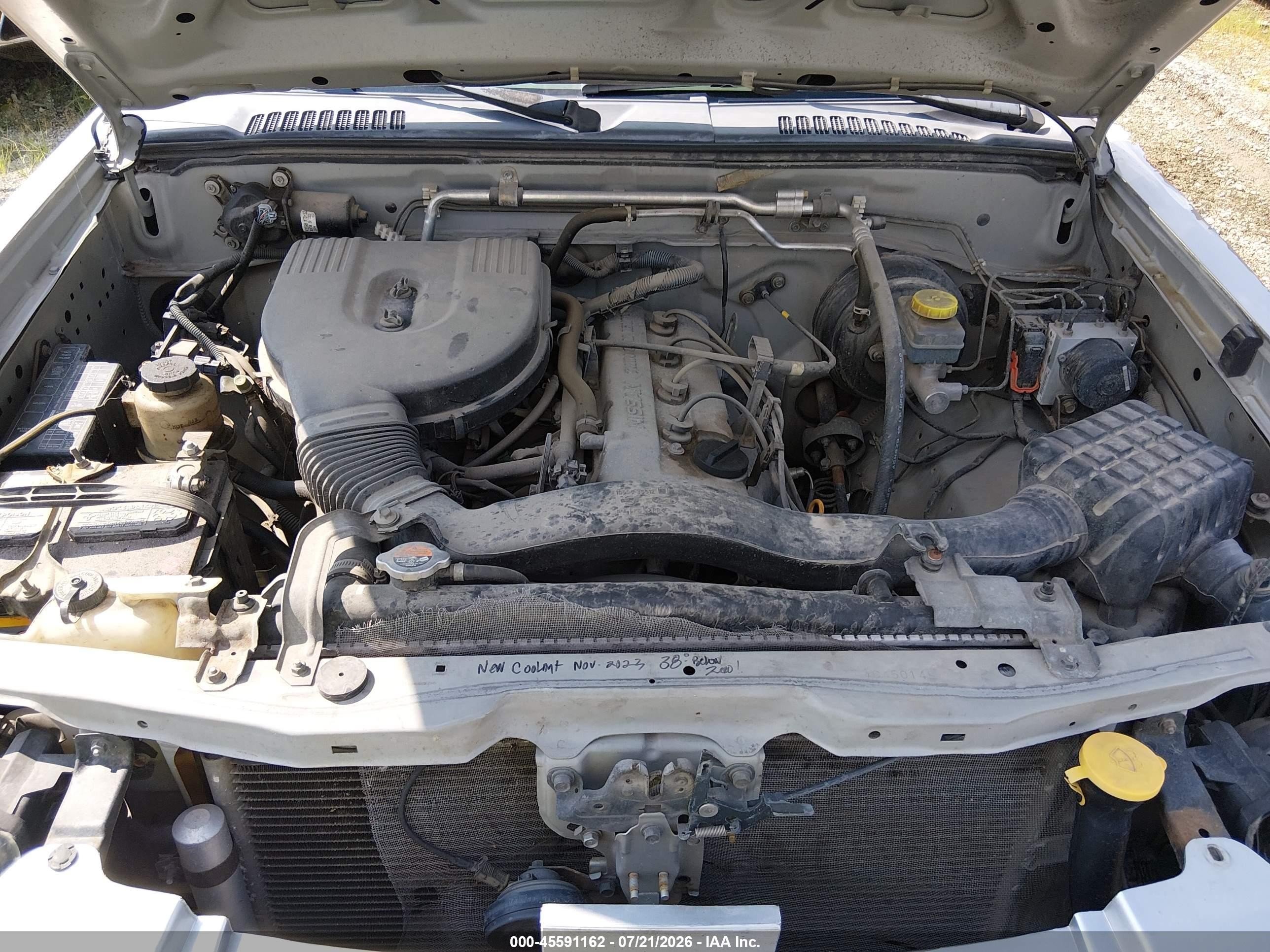 2004 Nissan Frontier Xe Gray vin: 1N6DD26T74C450149