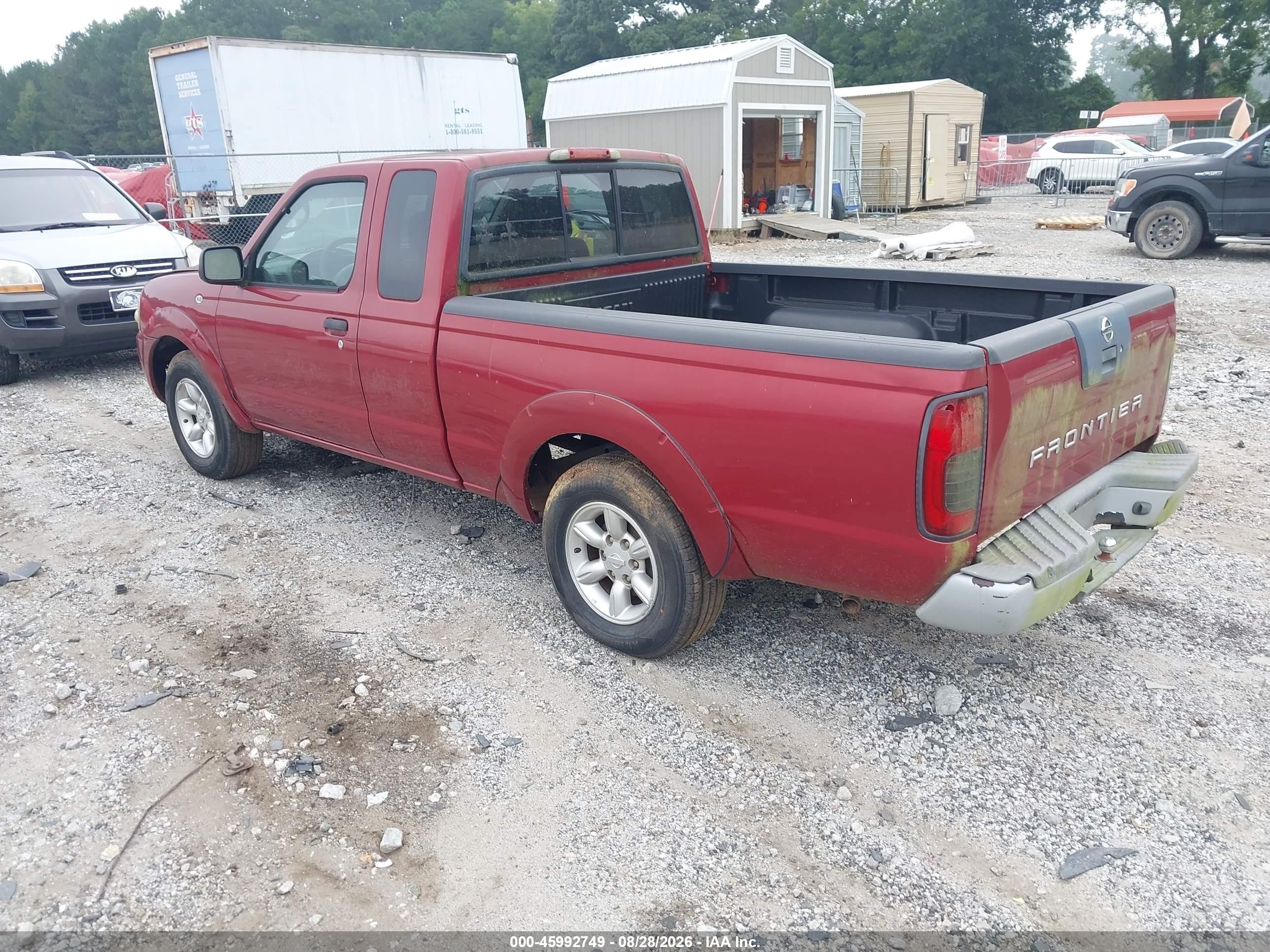 2004 Nissan Frontier Xe Красный vin: 1N6DD26T74C458042