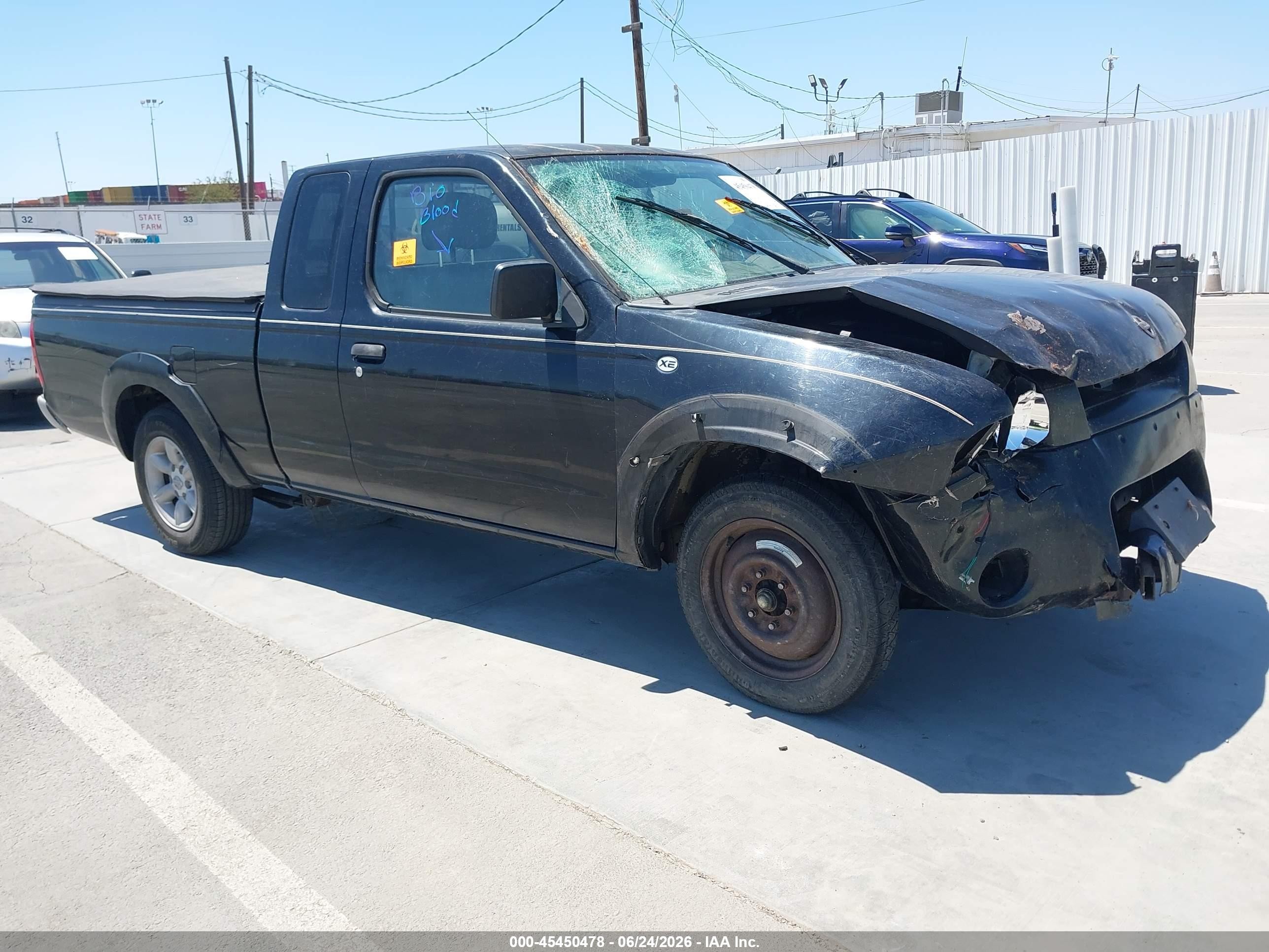 2003 Nissan Frontier Xe Черный vin: 1N6DD26T83C461918