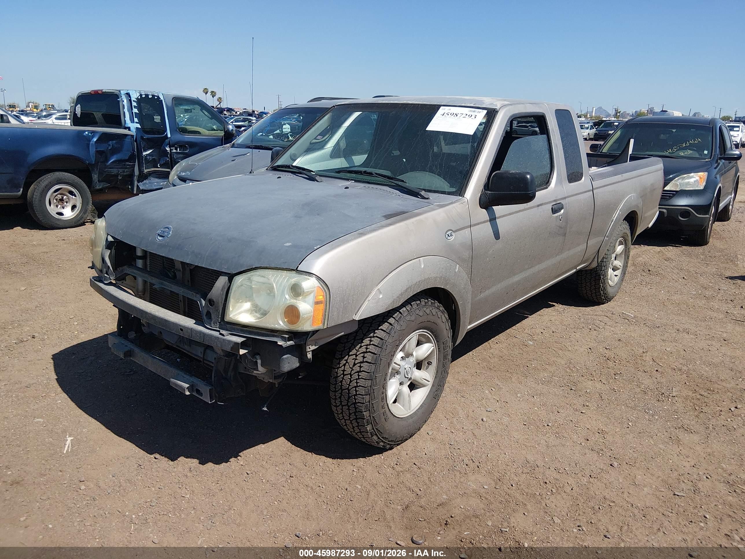 2004 Nissan Frontier Xe Серебряный vin: 1N6DD26T84C464867