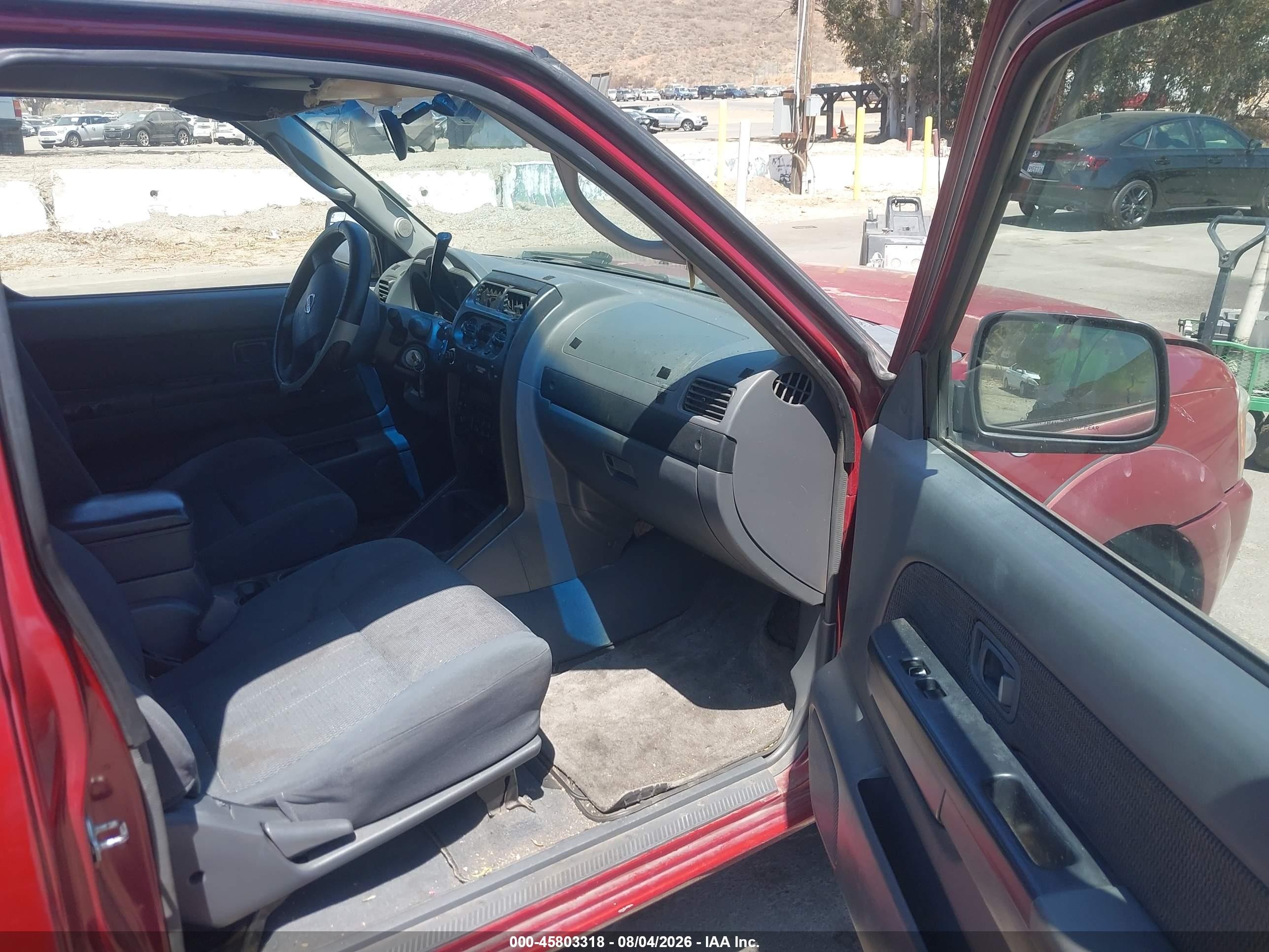 2004 Nissan Frontier Xe Red vin: 1N6DD26T84C469731