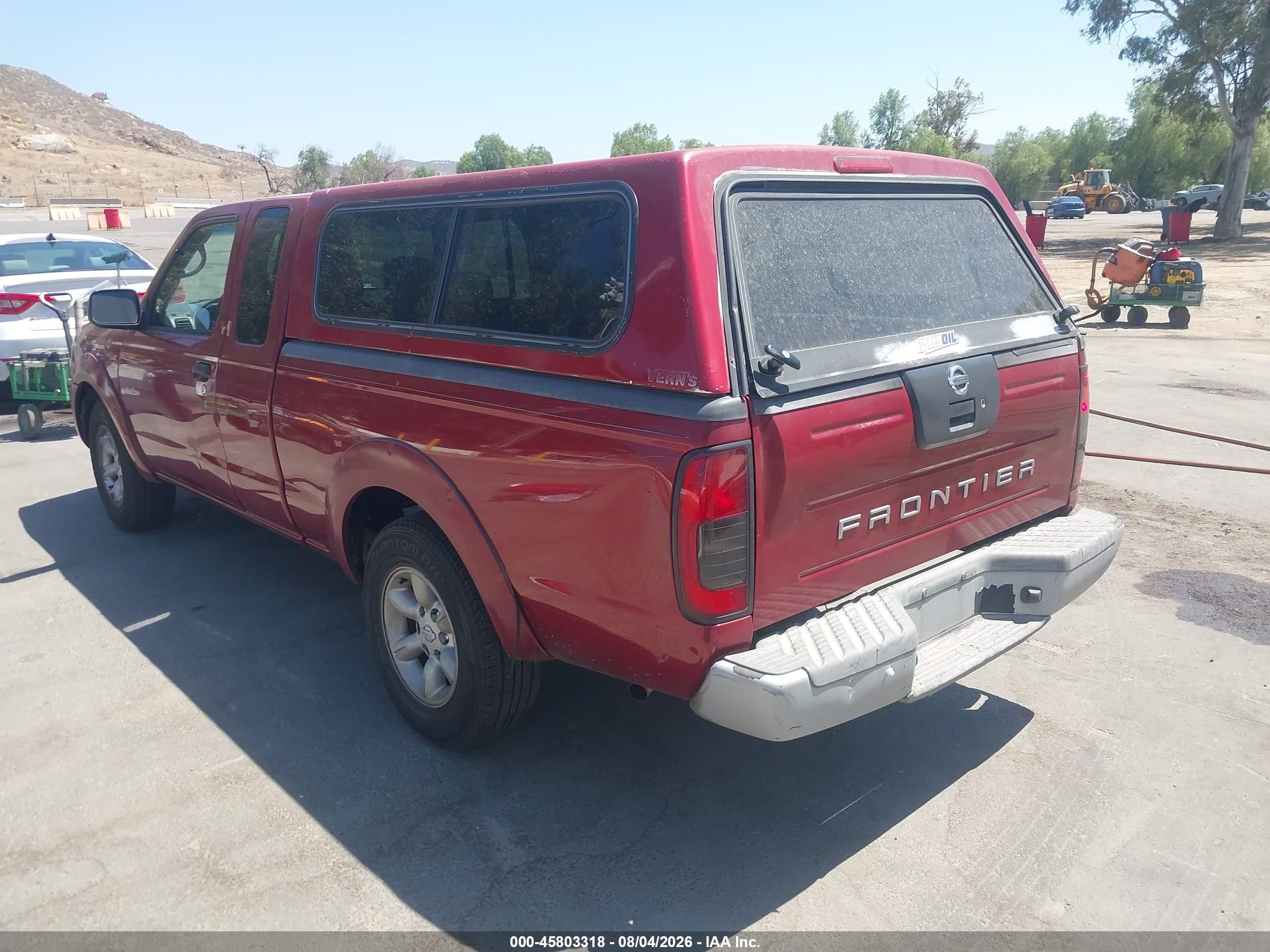 2004 Nissan Frontier Xe Red vin: 1N6DD26T84C469731