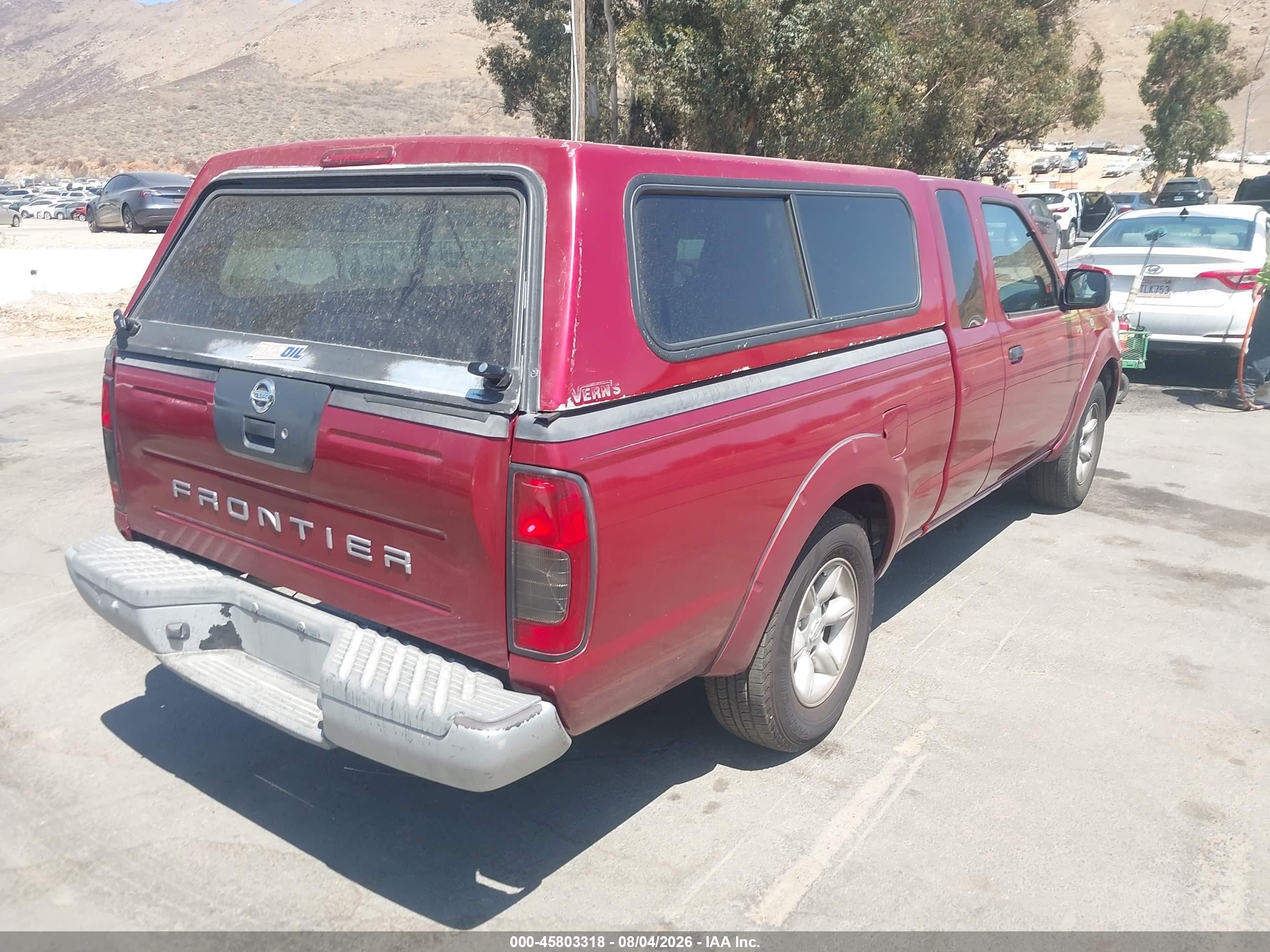 2004 Nissan Frontier Xe Red vin: 1N6DD26T84C469731