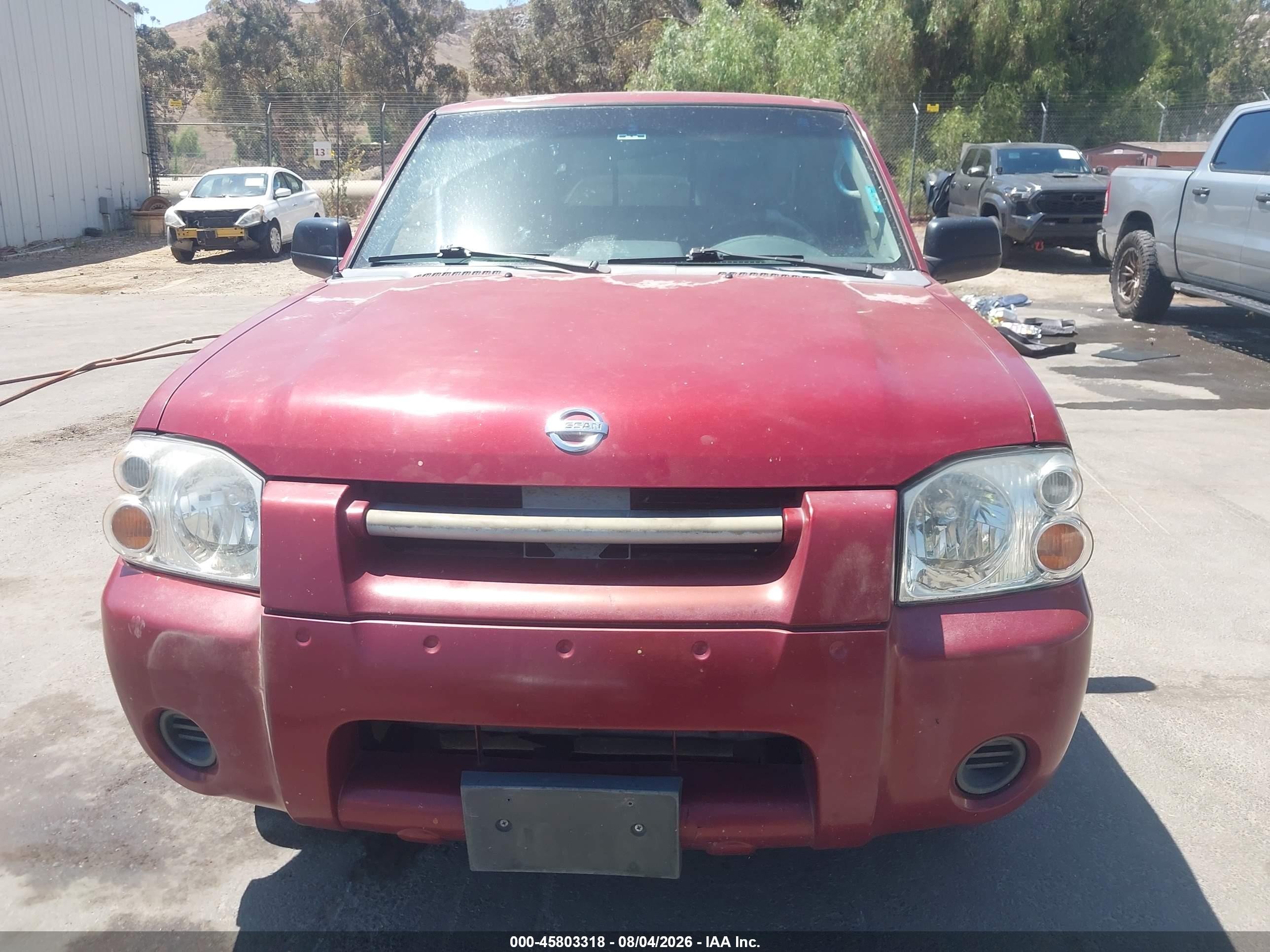 2004 Nissan Frontier Xe Red vin: 1N6DD26T84C469731