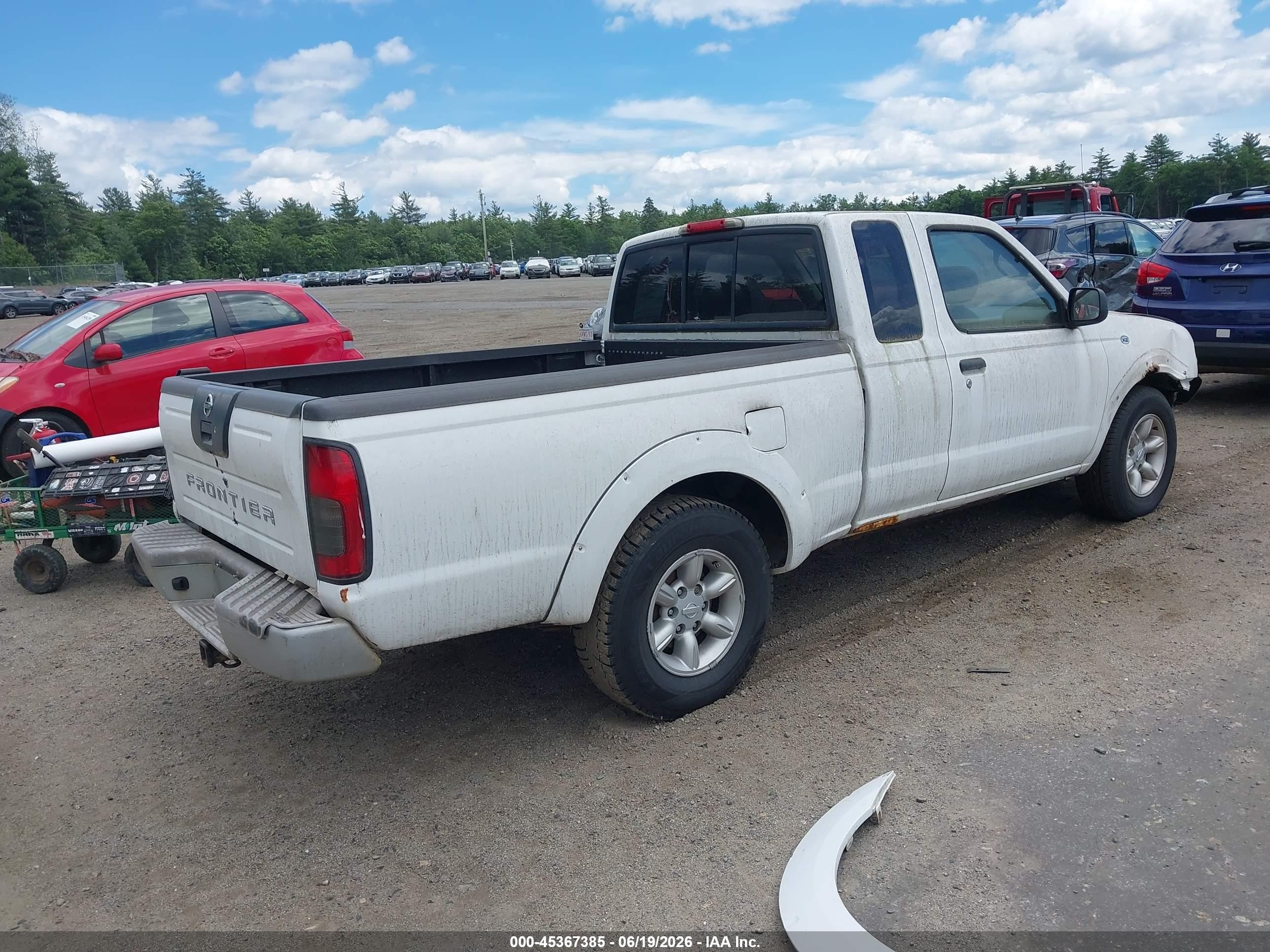 2003 Nissan Frontier Xe Белый vin: 1N6DD26T93C410539