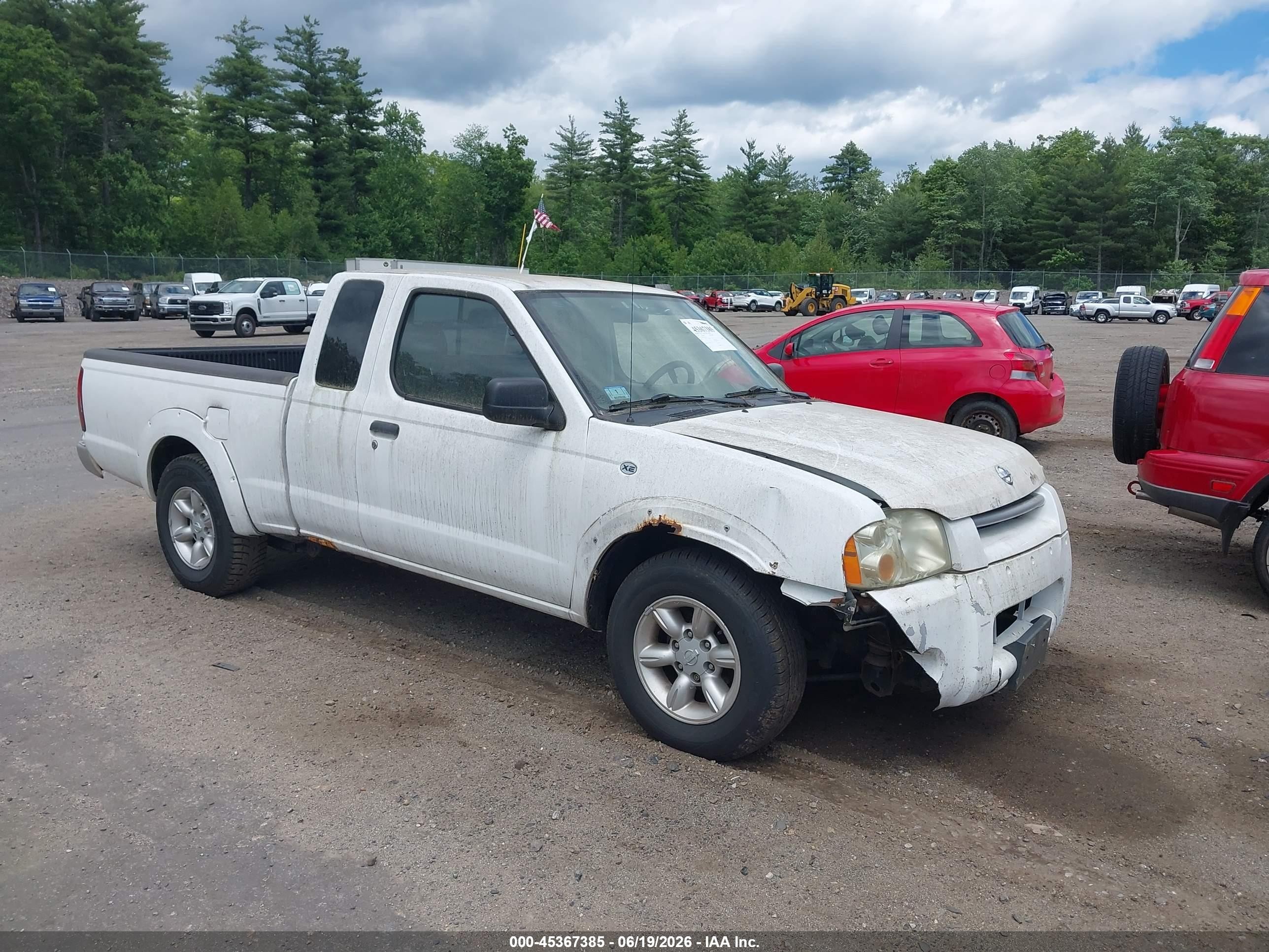 2003 Nissan Frontier Xe Белый vin: 1N6DD26T93C410539