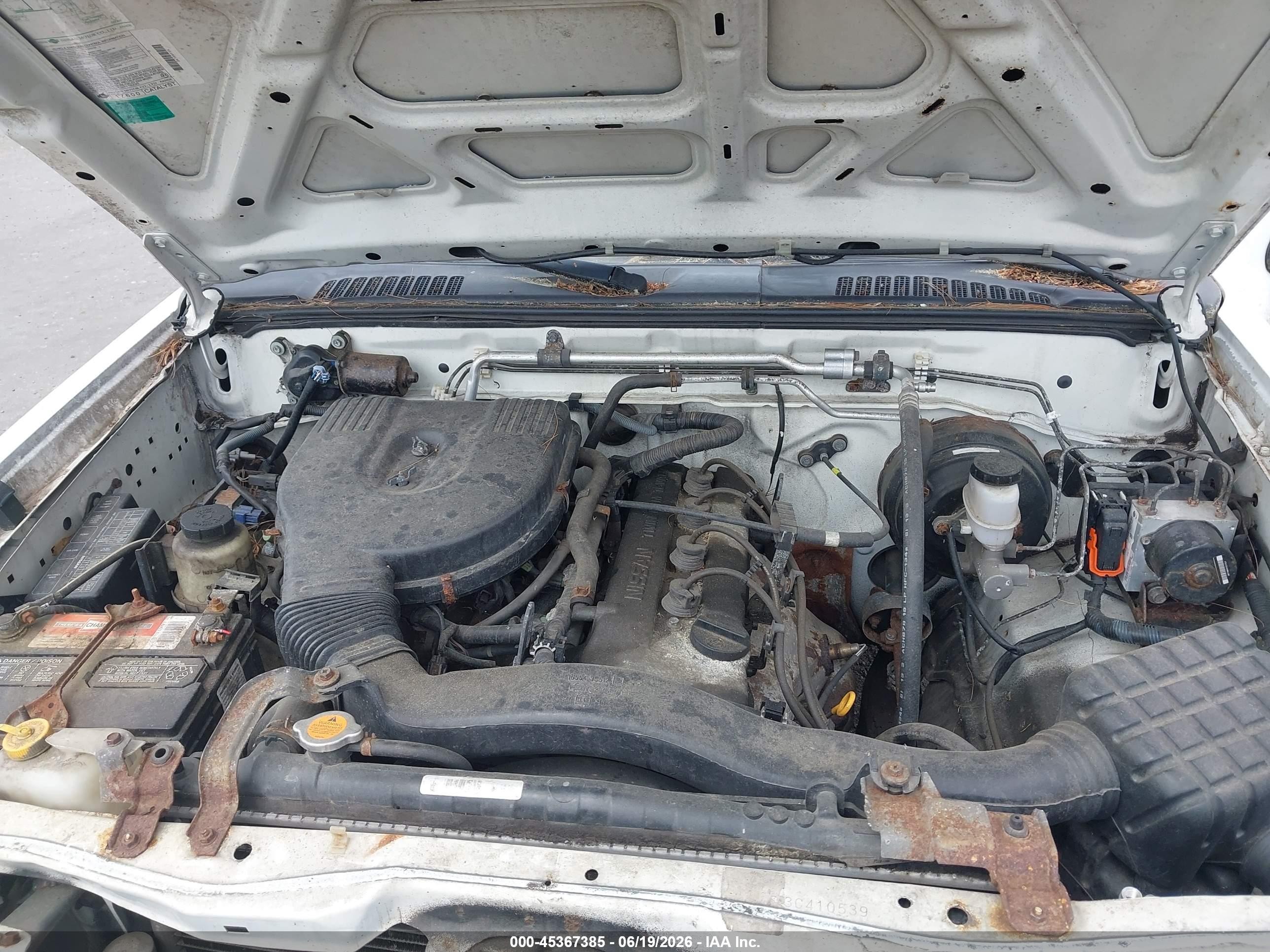 2003 Nissan Frontier Xe Белый vin: 1N6DD26T93C410539