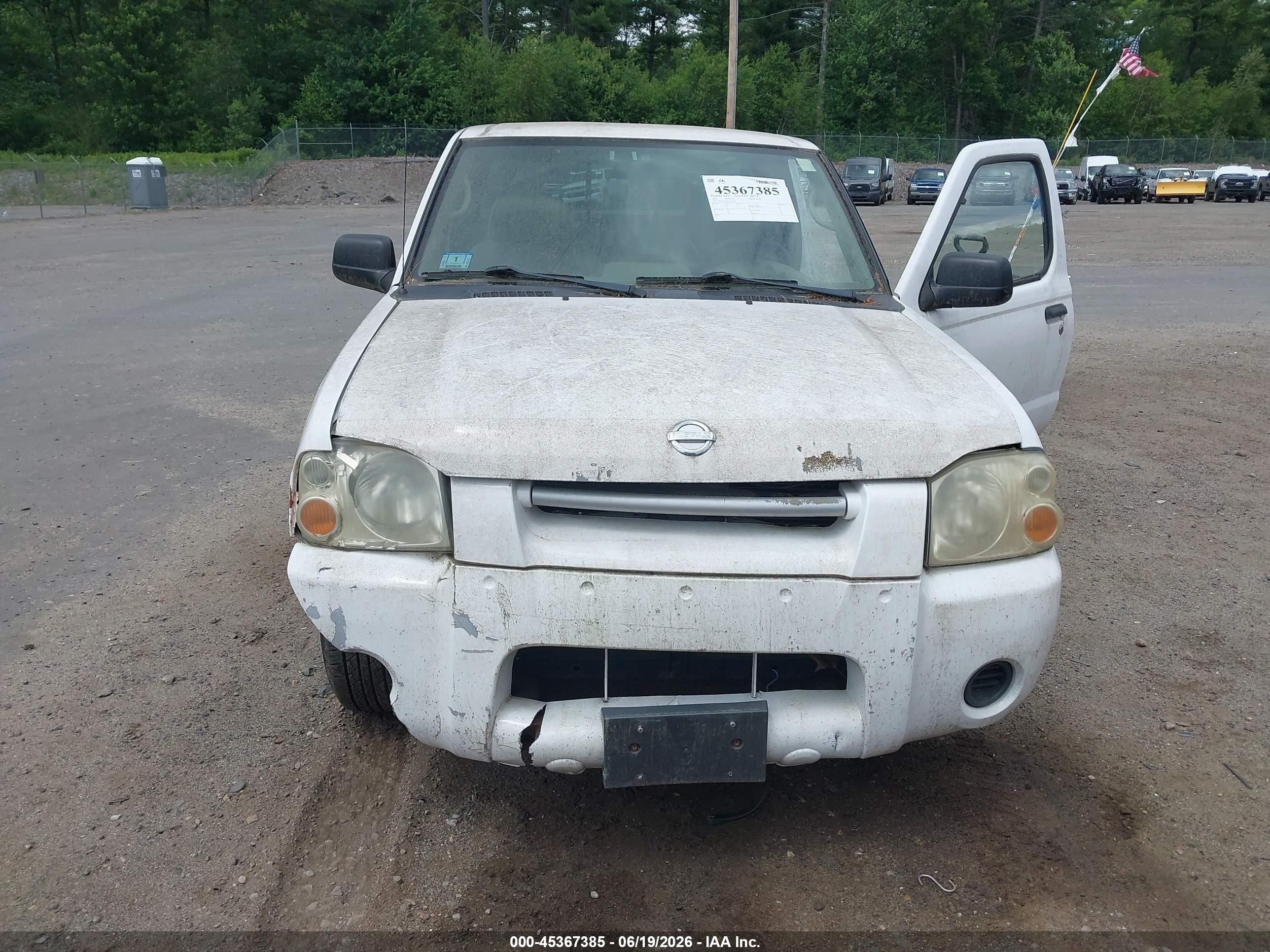 2003 Nissan Frontier Xe Белый vin: 1N6DD26T93C410539
