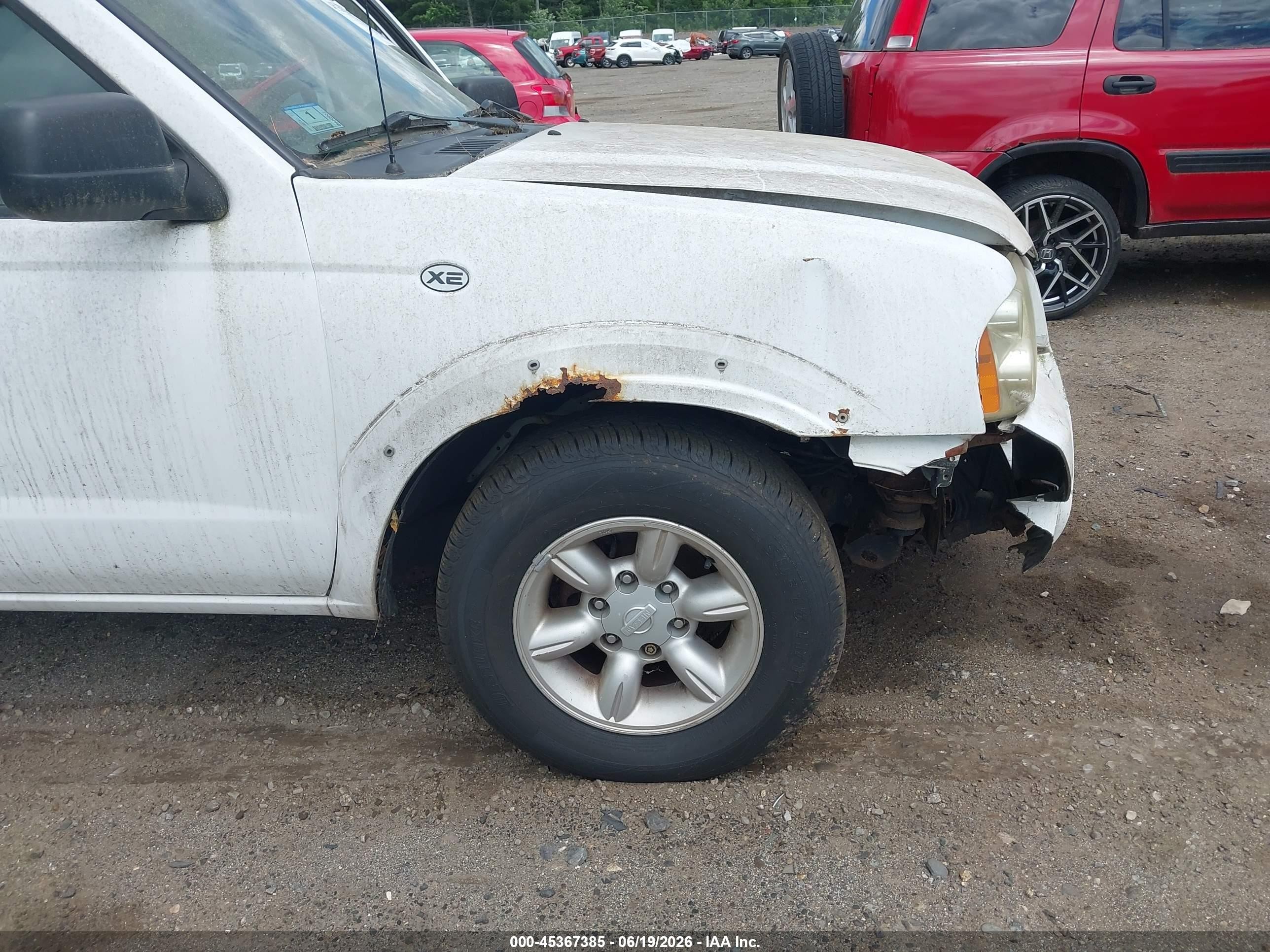 2003 Nissan Frontier Xe Белый vin: 1N6DD26T93C410539