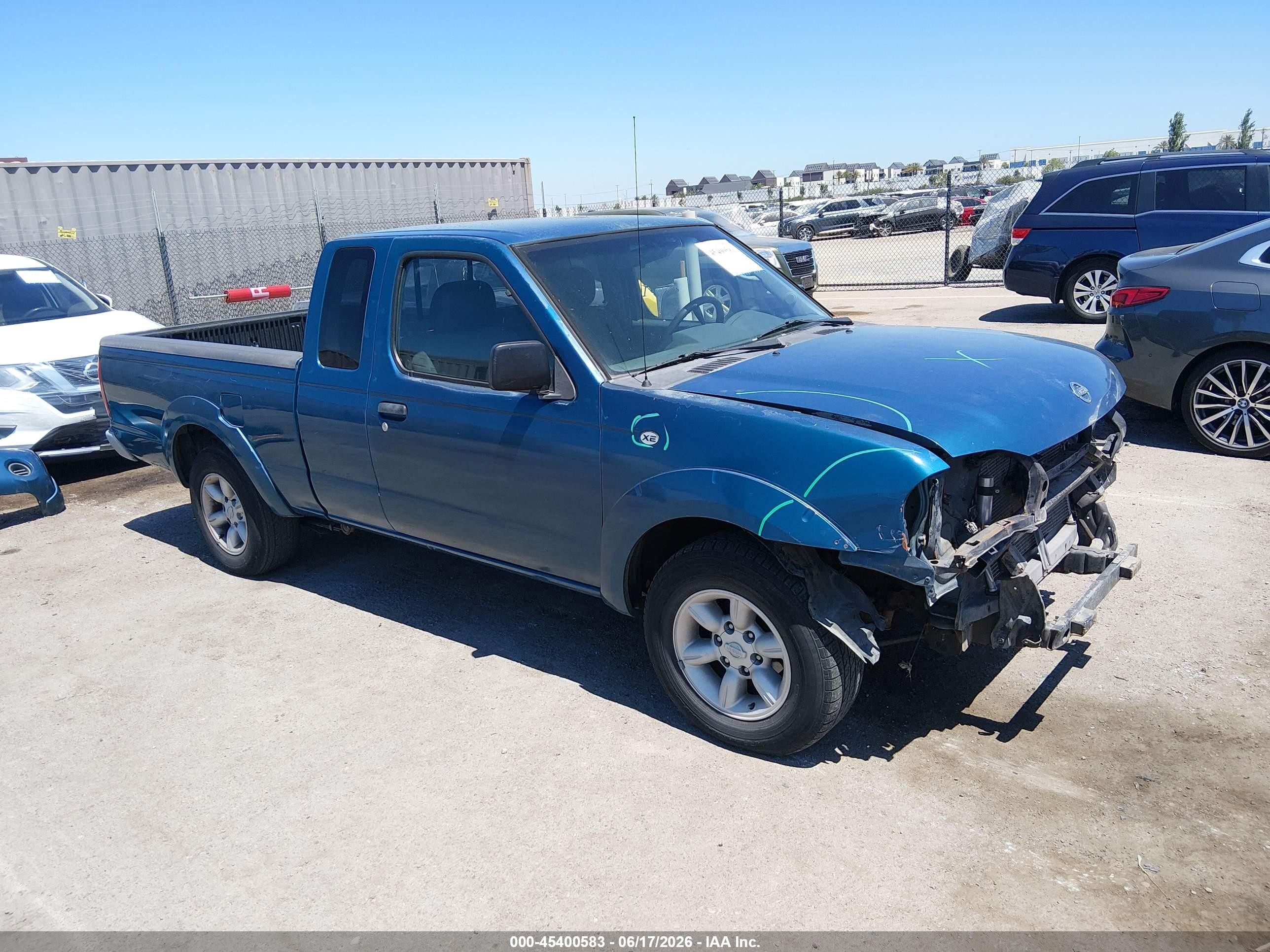2003 Nissan Frontier Xe Blue vin: 1N6DD26T93C430712