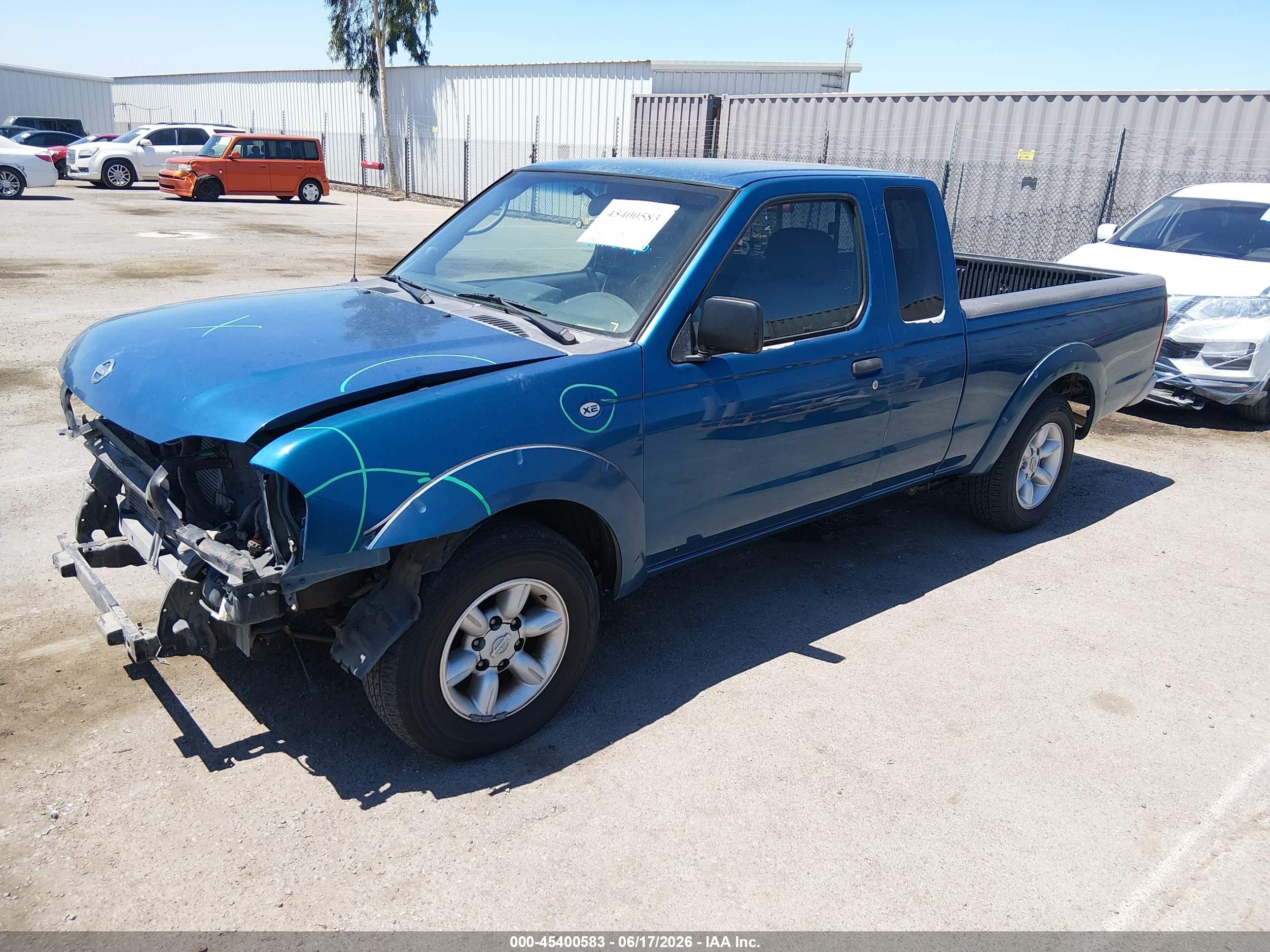 2003 Nissan Frontier Xe Синий vin: 1N6DD26T93C430712