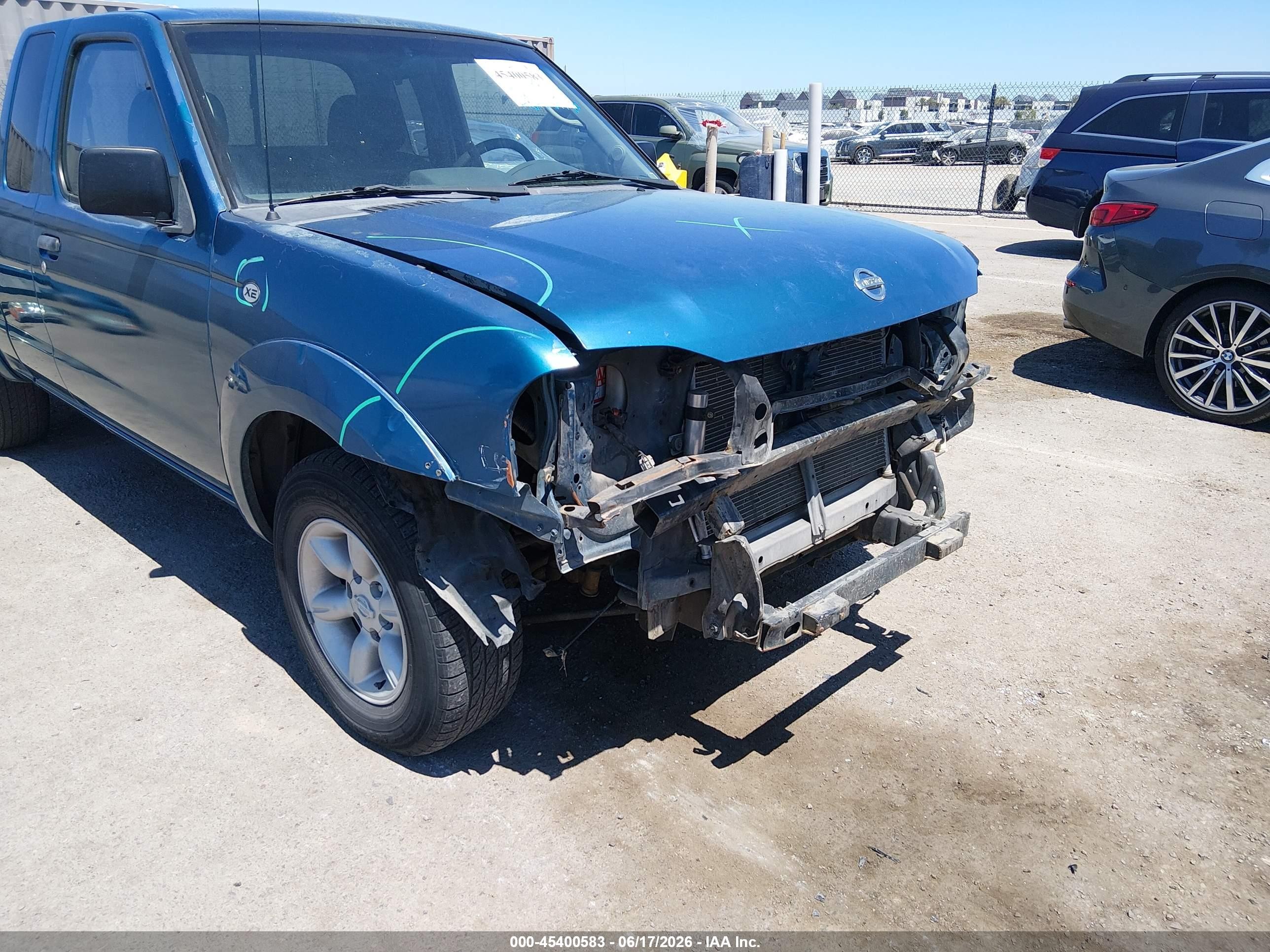 2003 Nissan Frontier Xe Синий vin: 1N6DD26T93C430712