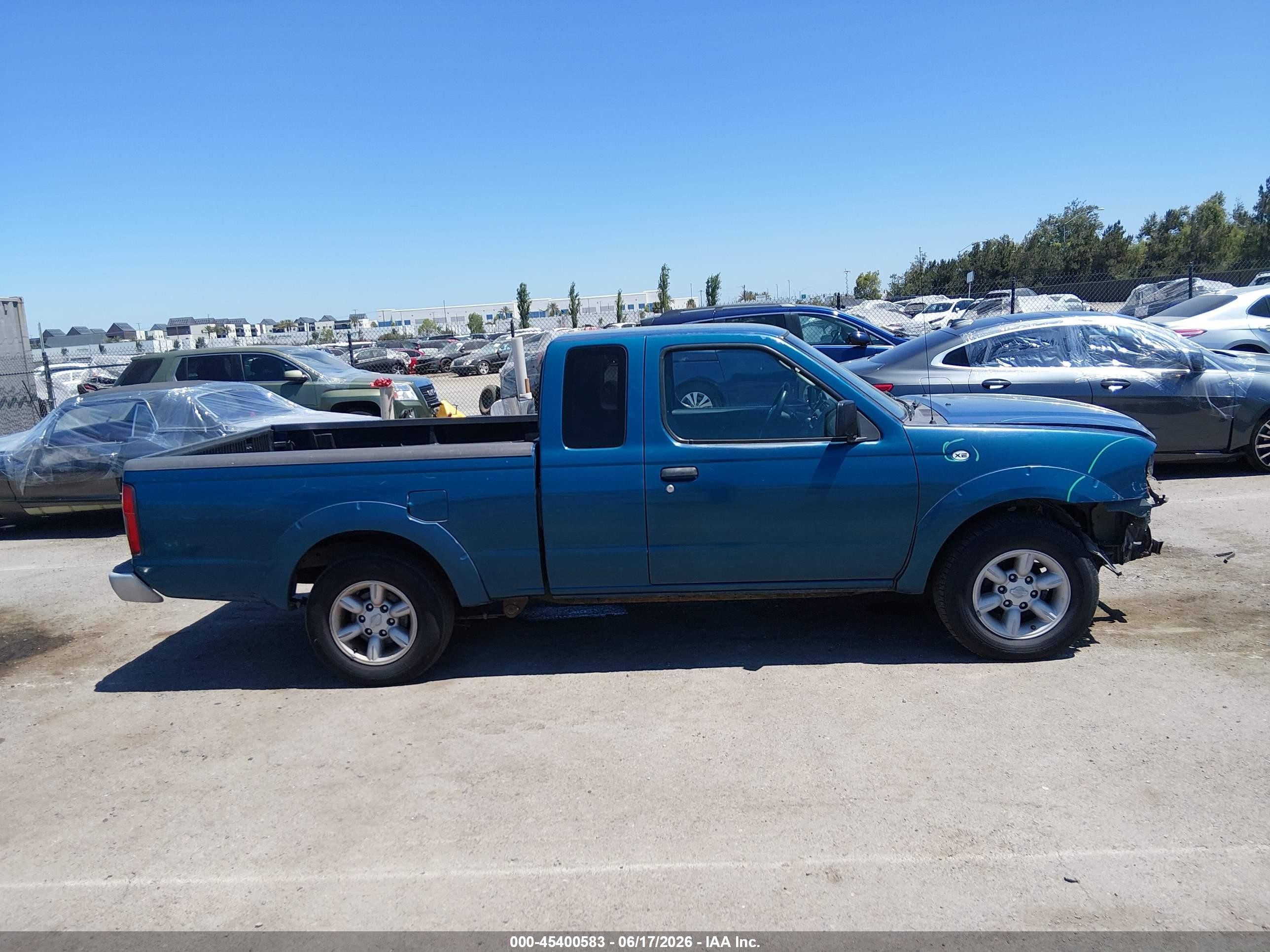 2003 Nissan Frontier Xe Синий vin: 1N6DD26T93C430712