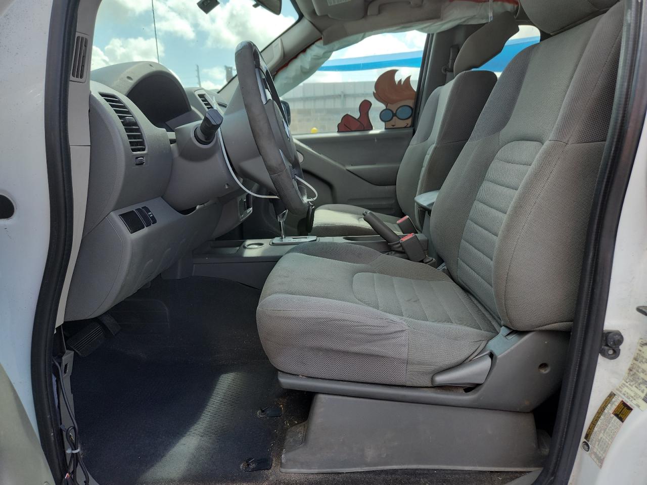 2020 Nissan Frontier S White vin: 1N6ED0CE2LN720793 Damage: Steering Wheel, Worn, Acceptable