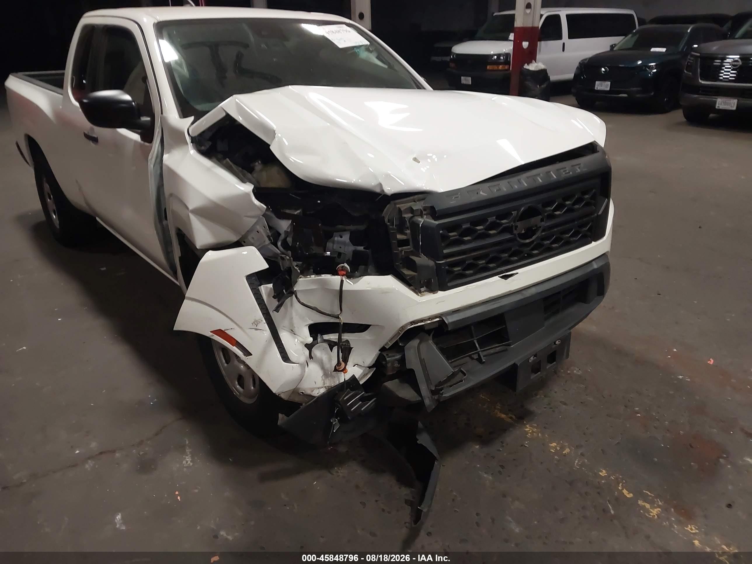 2022 Nissan Frontier King Cab S 4x2 White vin: 1N6ED1CL3NN671594