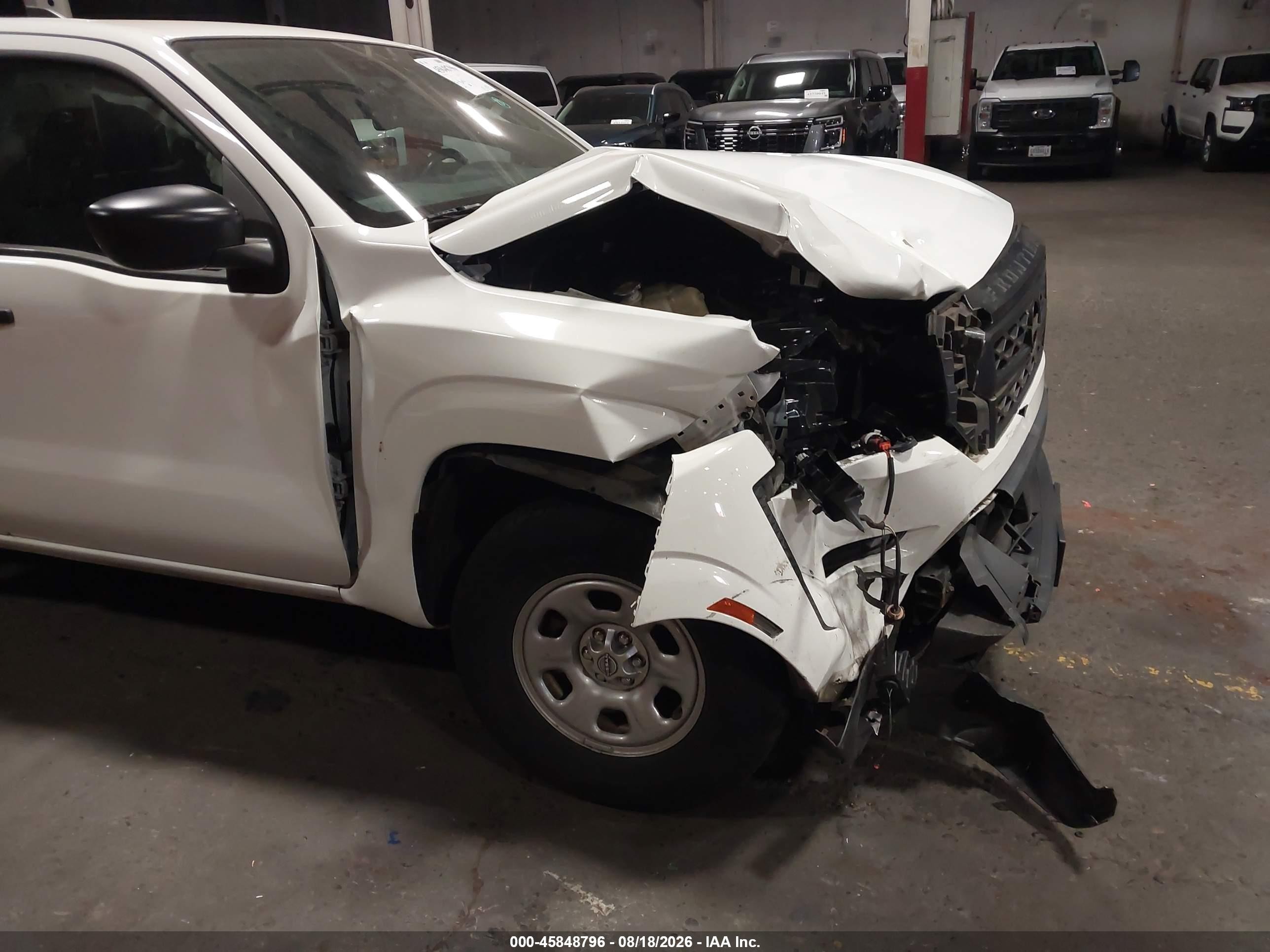 2022 Nissan Frontier King Cab S 4x2 White vin: 1N6ED1CL3NN671594