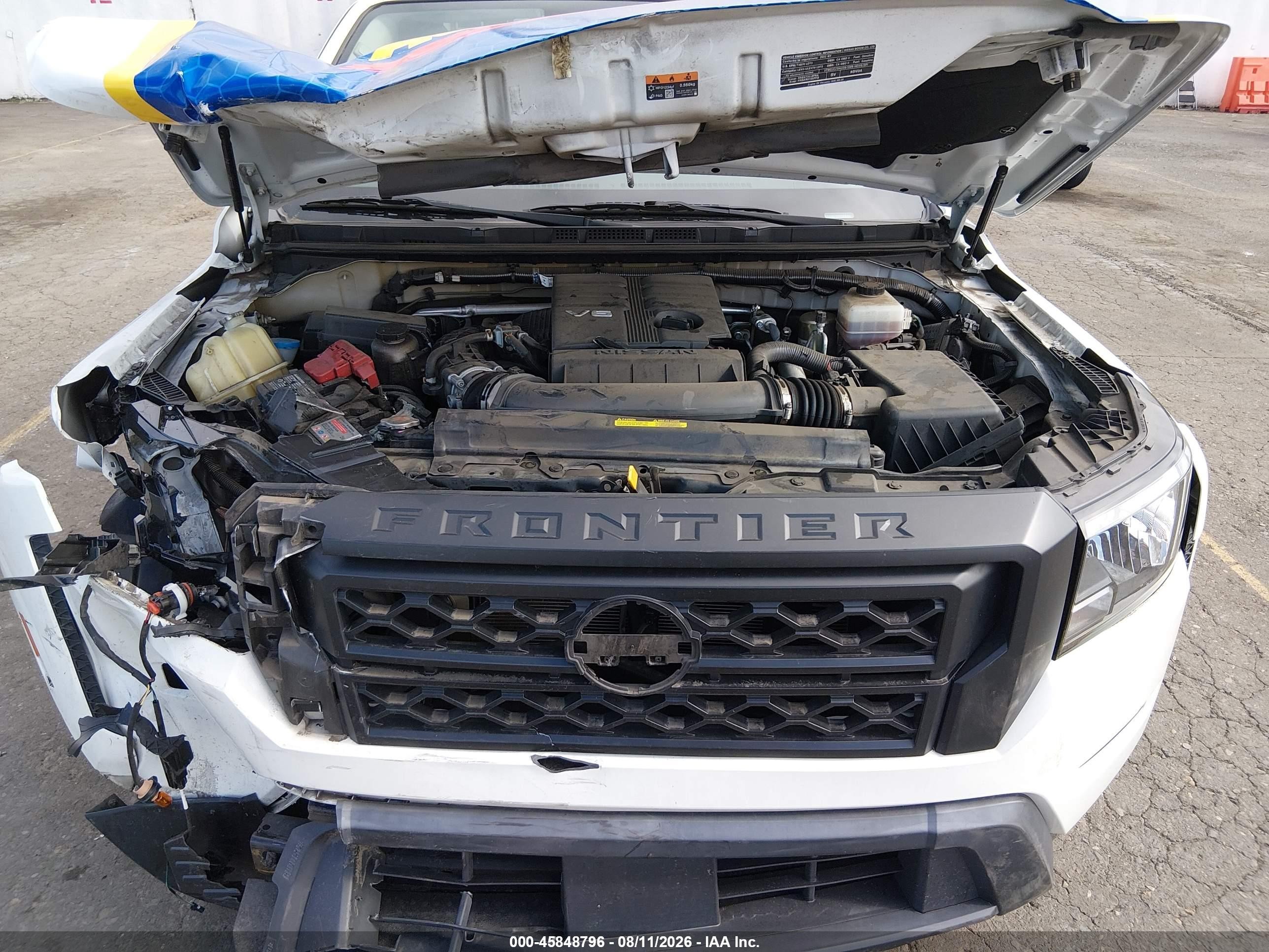 2022 Nissan Frontier King Cab S 4x2 White vin: 1N6ED1CL3NN671594