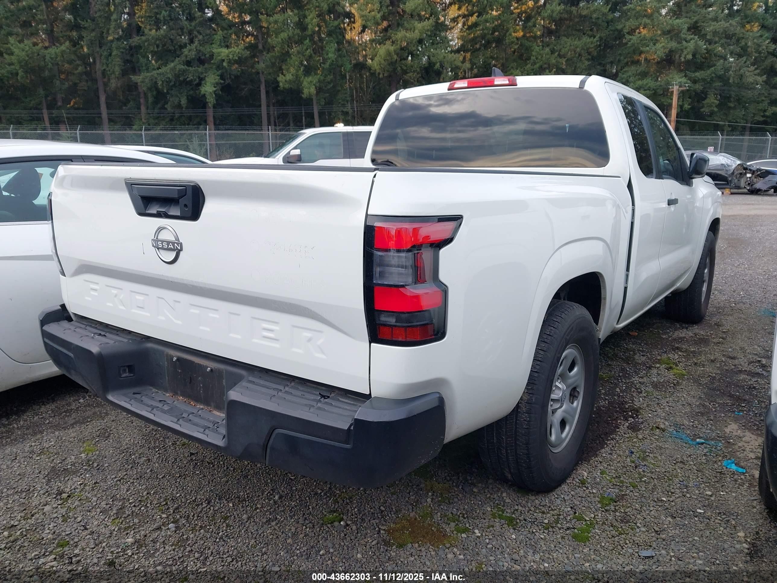 2024 Nissan Frontier King Cab S 4x2 White vin: 1N6ED1CL5RN630034